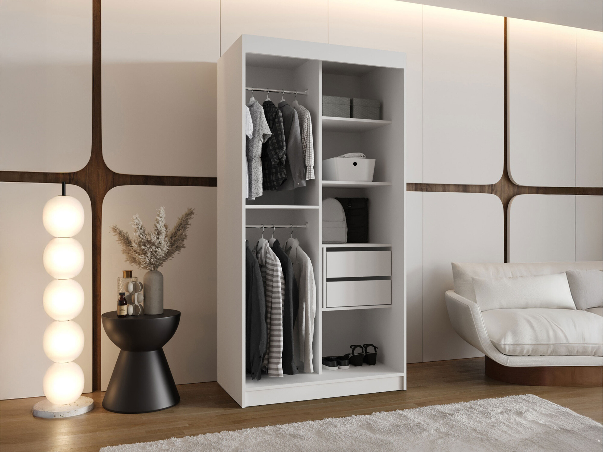 Kledingkast Hartford 505 (Wit)