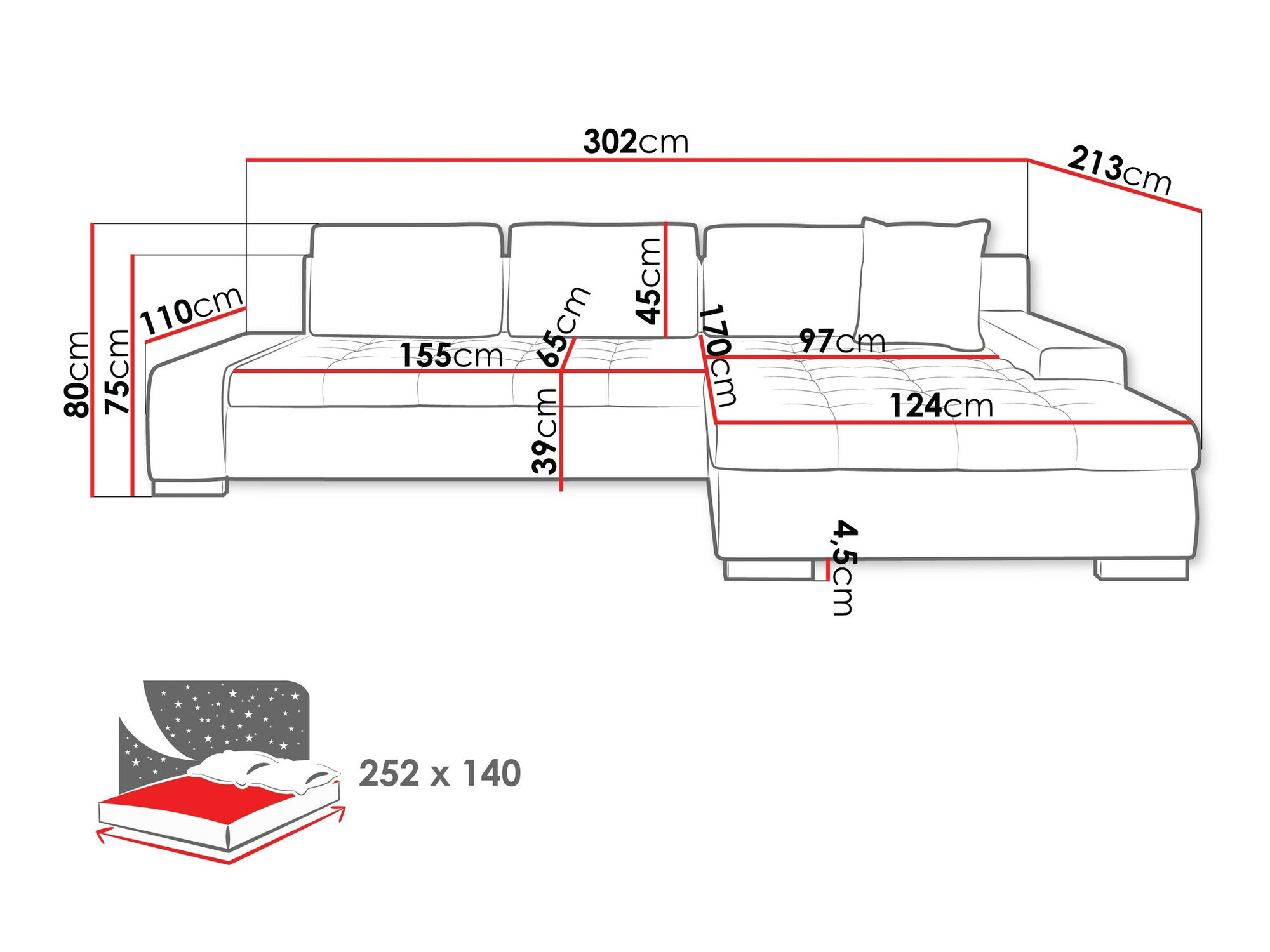 Hoekbank Comfivo 147 (Wave 09)