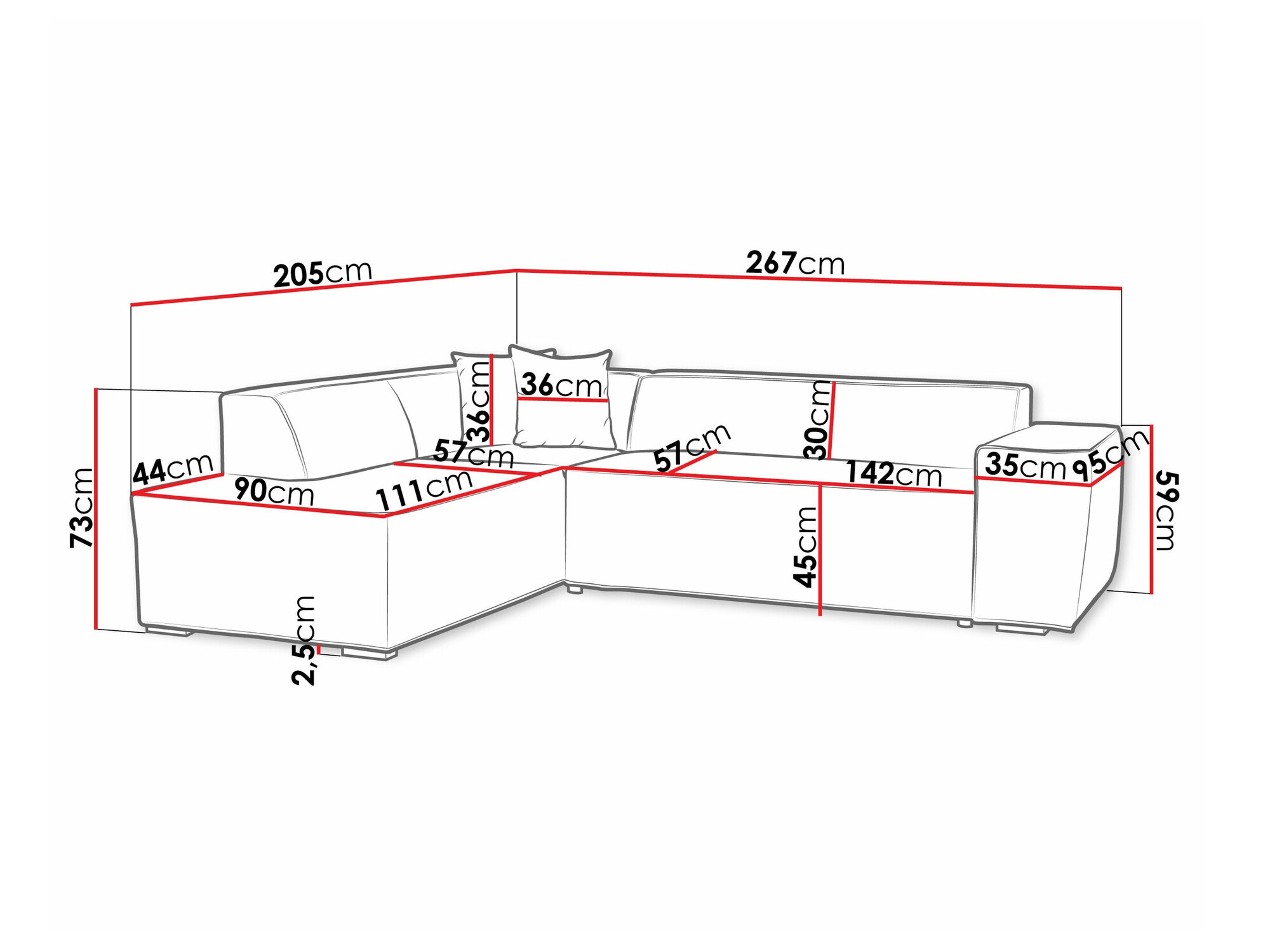 Hoekbank Comfivo 289 (Kronos 19)