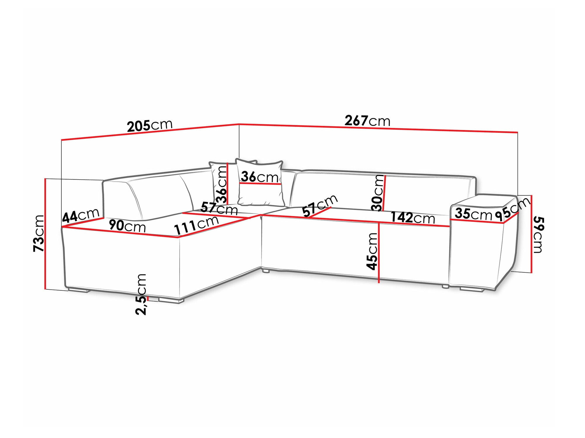Hoekbank Comfivo 289 (Wave 05)