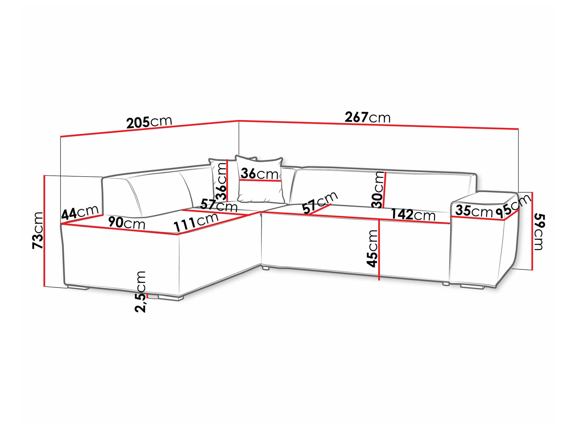 Hoekbank Comfivo 289 (Wave 05)