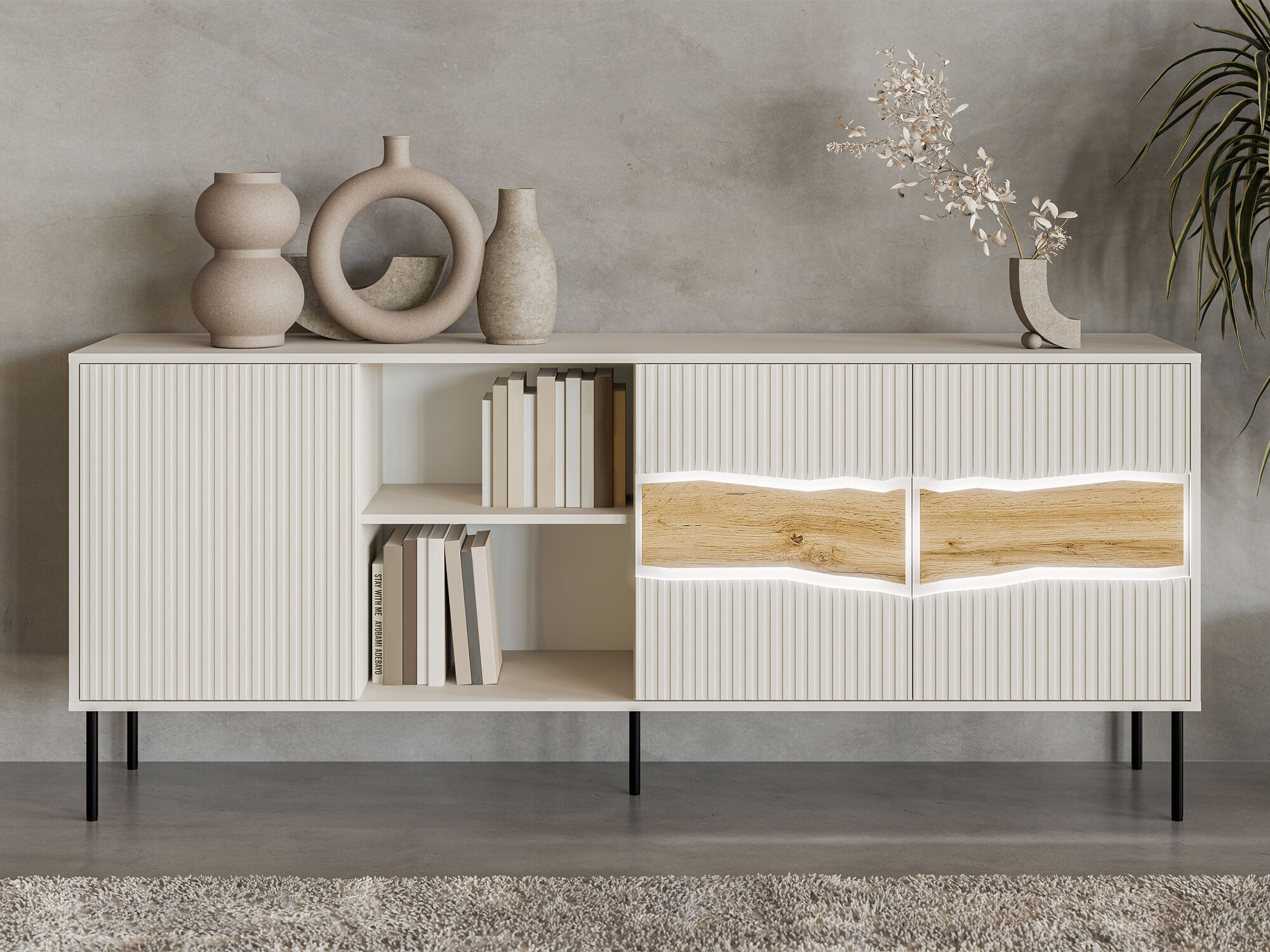 Dressoir Monevare 101 (Wotan eik + Kasjmier)