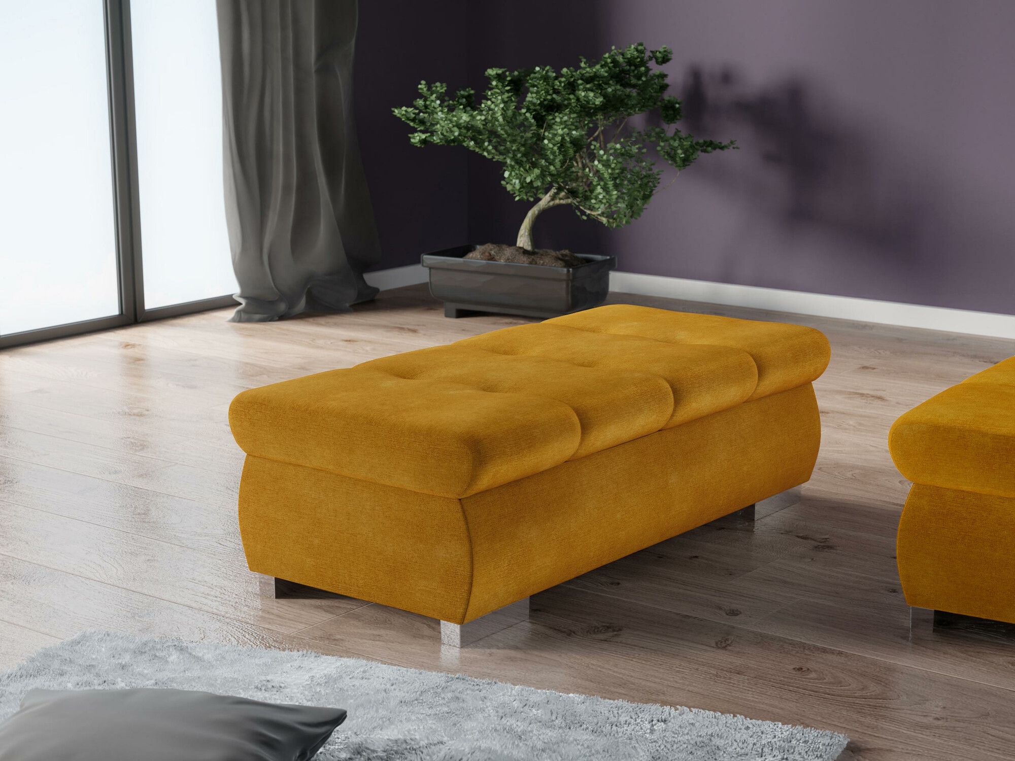 Gestoffeerde hocker Comfivo 123 (Wave 05)