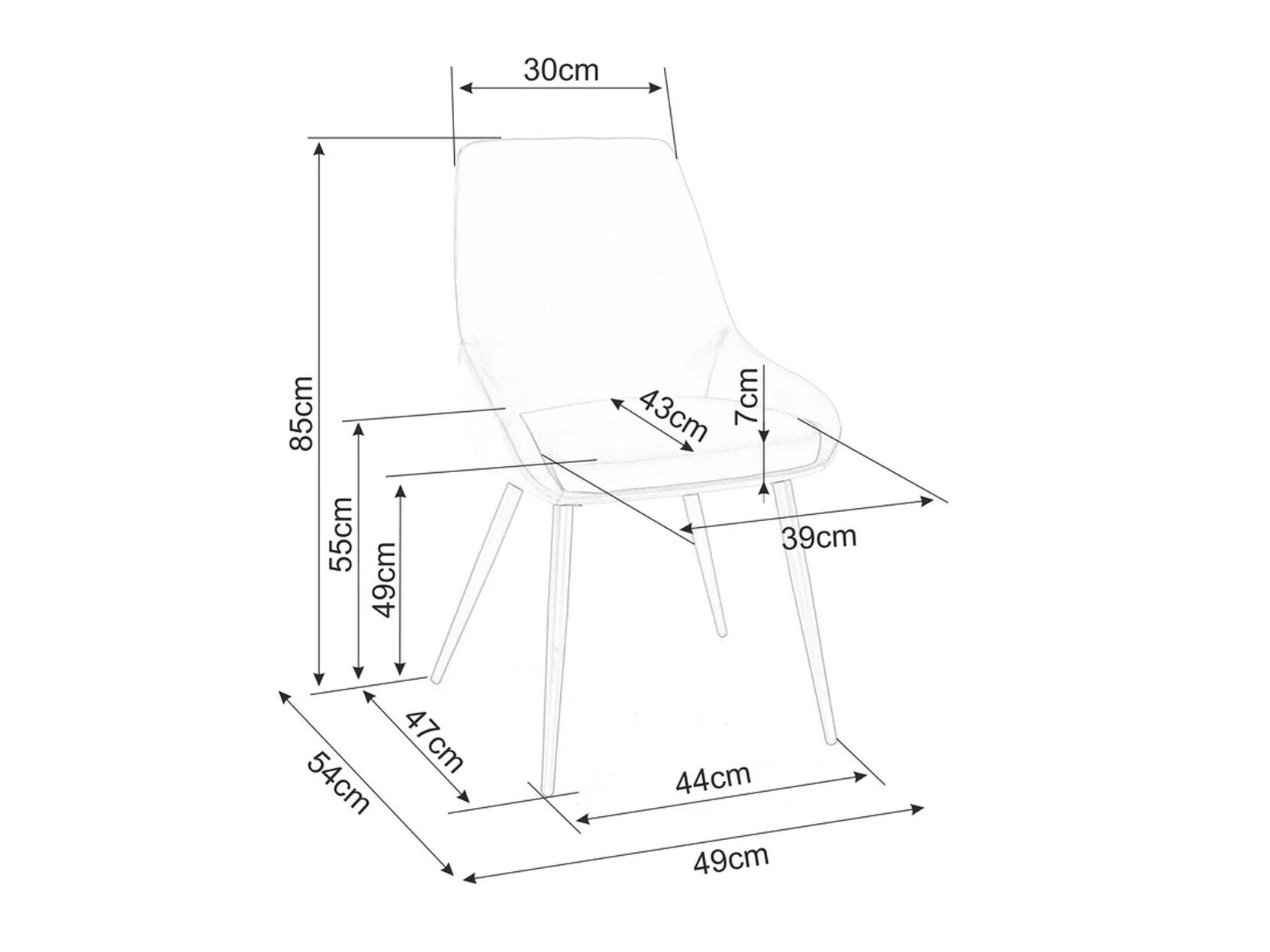 Stoel Detroit 745 (Beige)