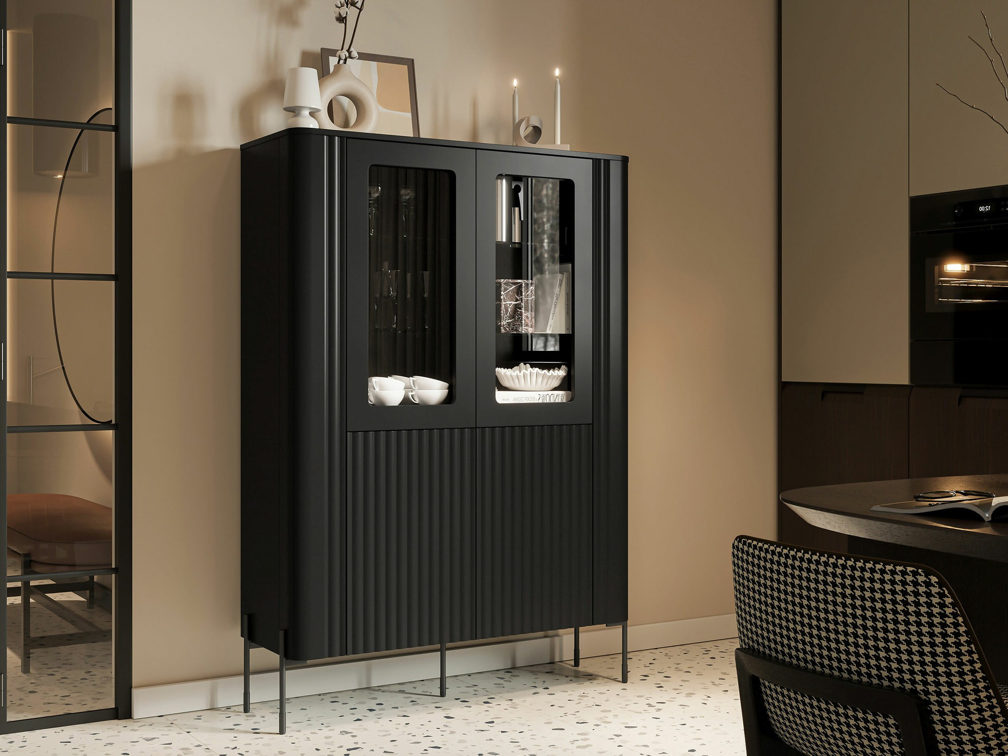 Boekenkast Mavnue 103 (Zwart)