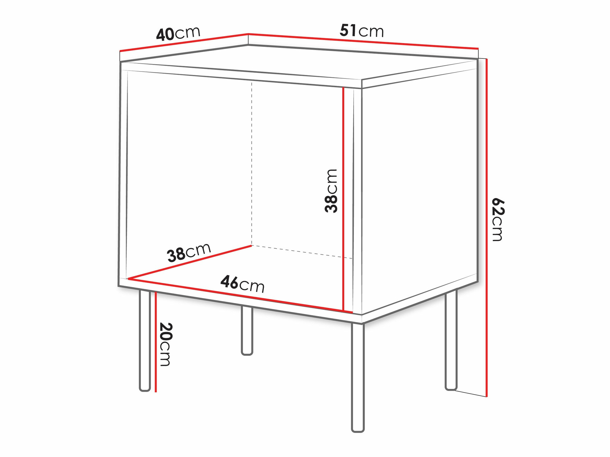 Een set nachtkastjes Monevare 104 (Wotan eik + Kasjmier)