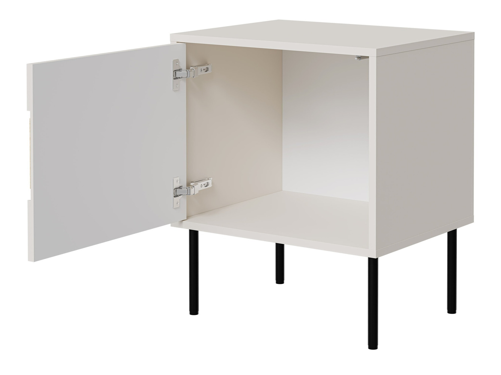 Een set nachtkastjes Monevare 104 (Zwart + Wotan eik)