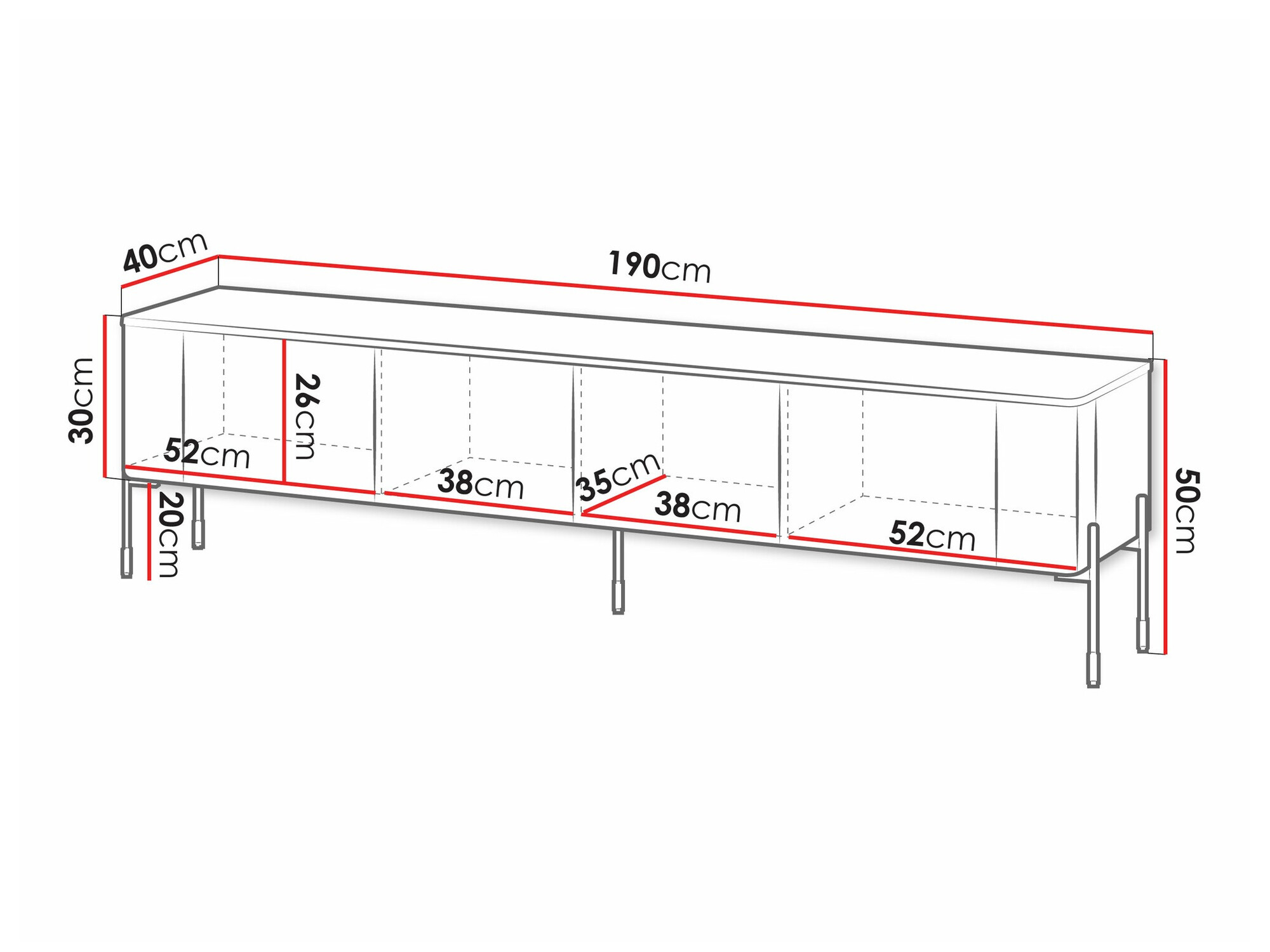 TV-meubel Mavnue 102 (Wit)