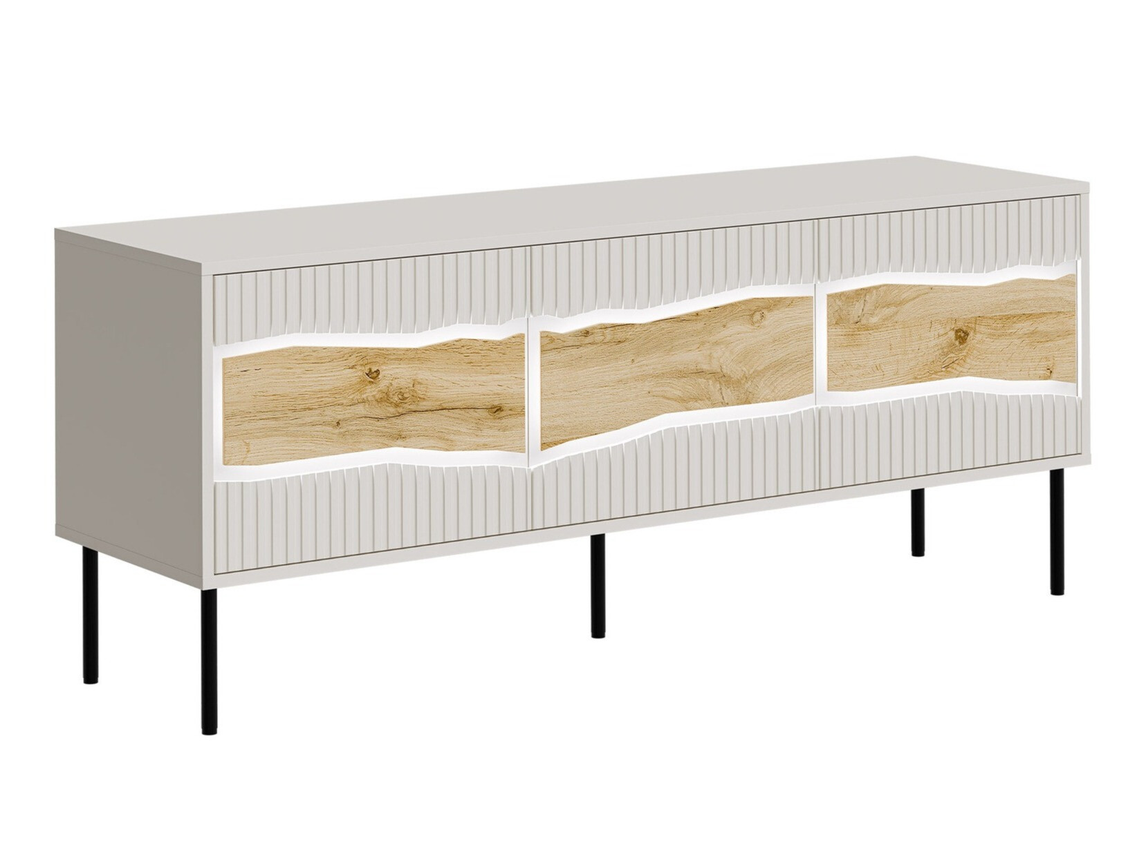 TV-meubel Monevare 103 (Wotan eik + Kasjmier)