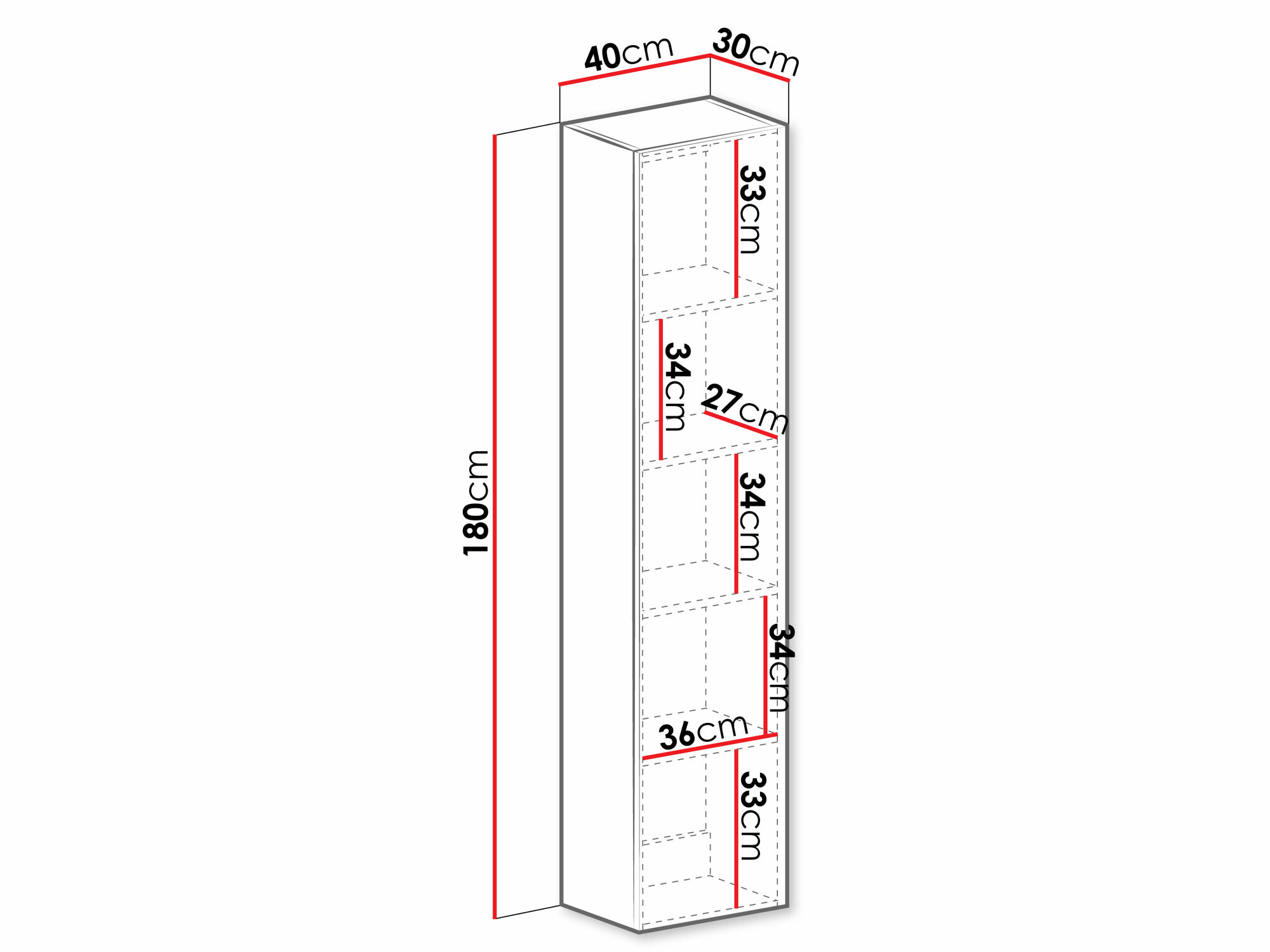 Wandplank Venenou 128 (Zwart + Glanzend zwart)
