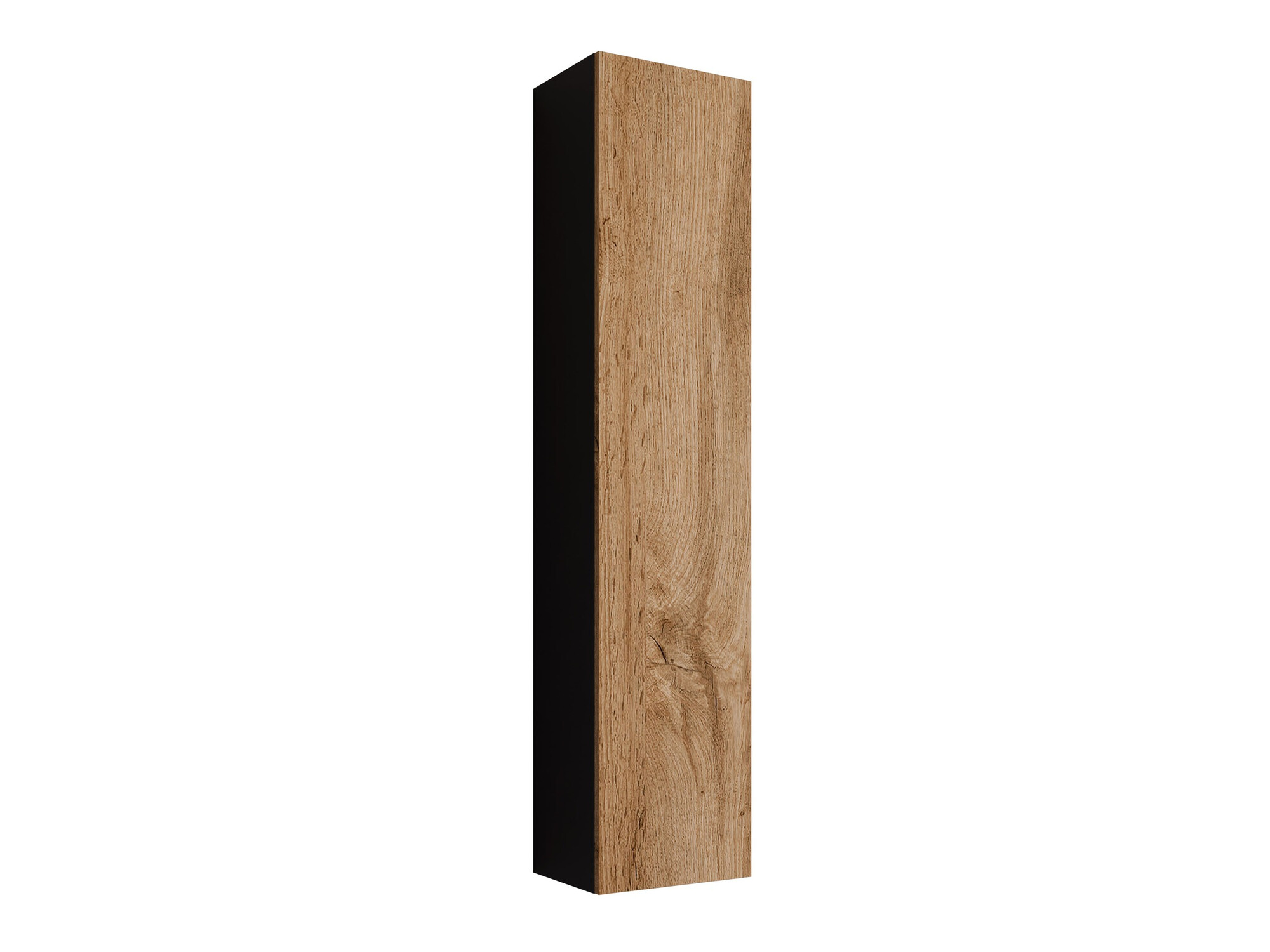Wandplank Vilrin II (Zwart + Wotan eik)