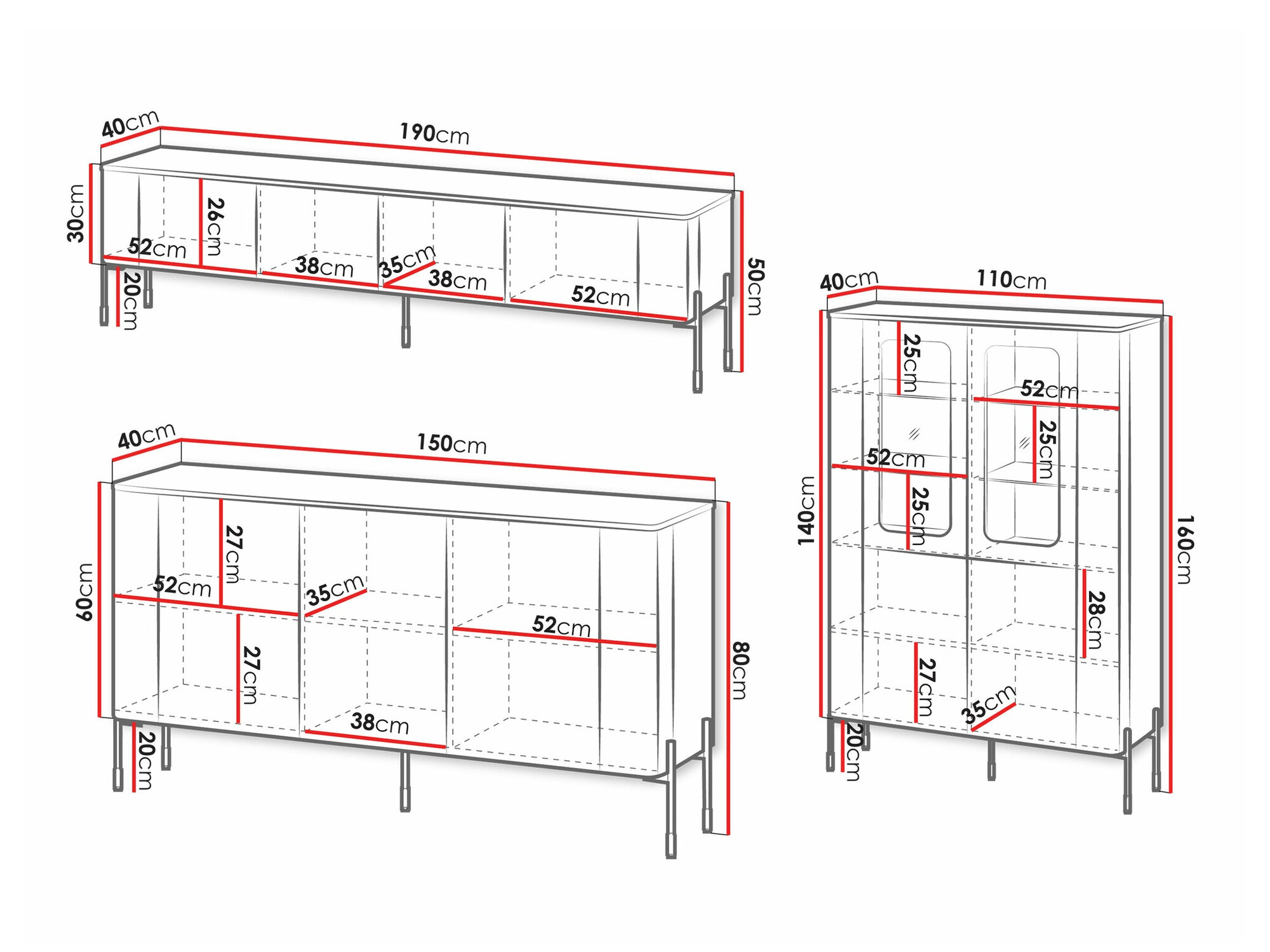 Woonkamerset Mavnue 104 (Wit)