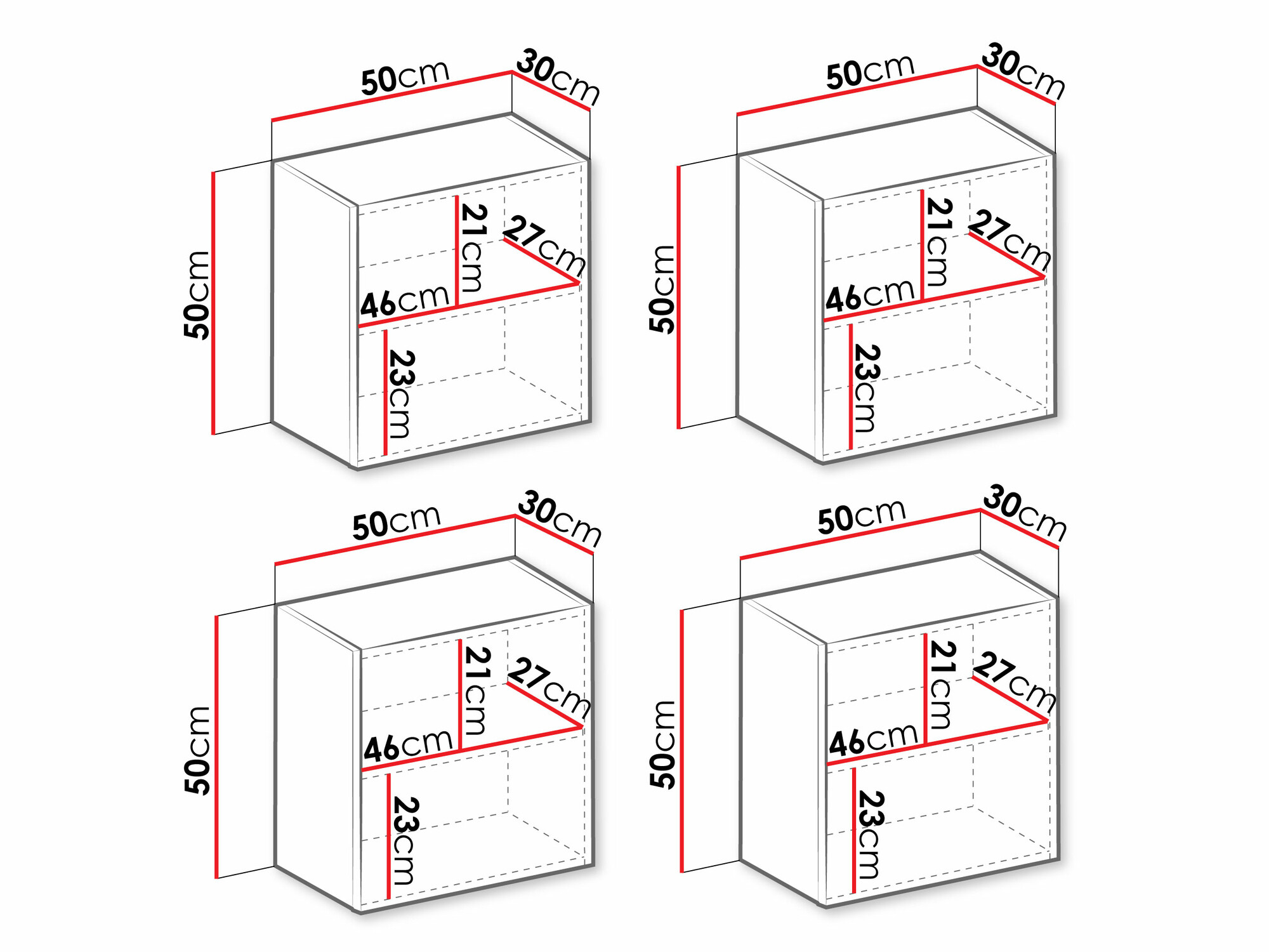 Kasten set Venenou 143 (Grijs + Grijs met glans)