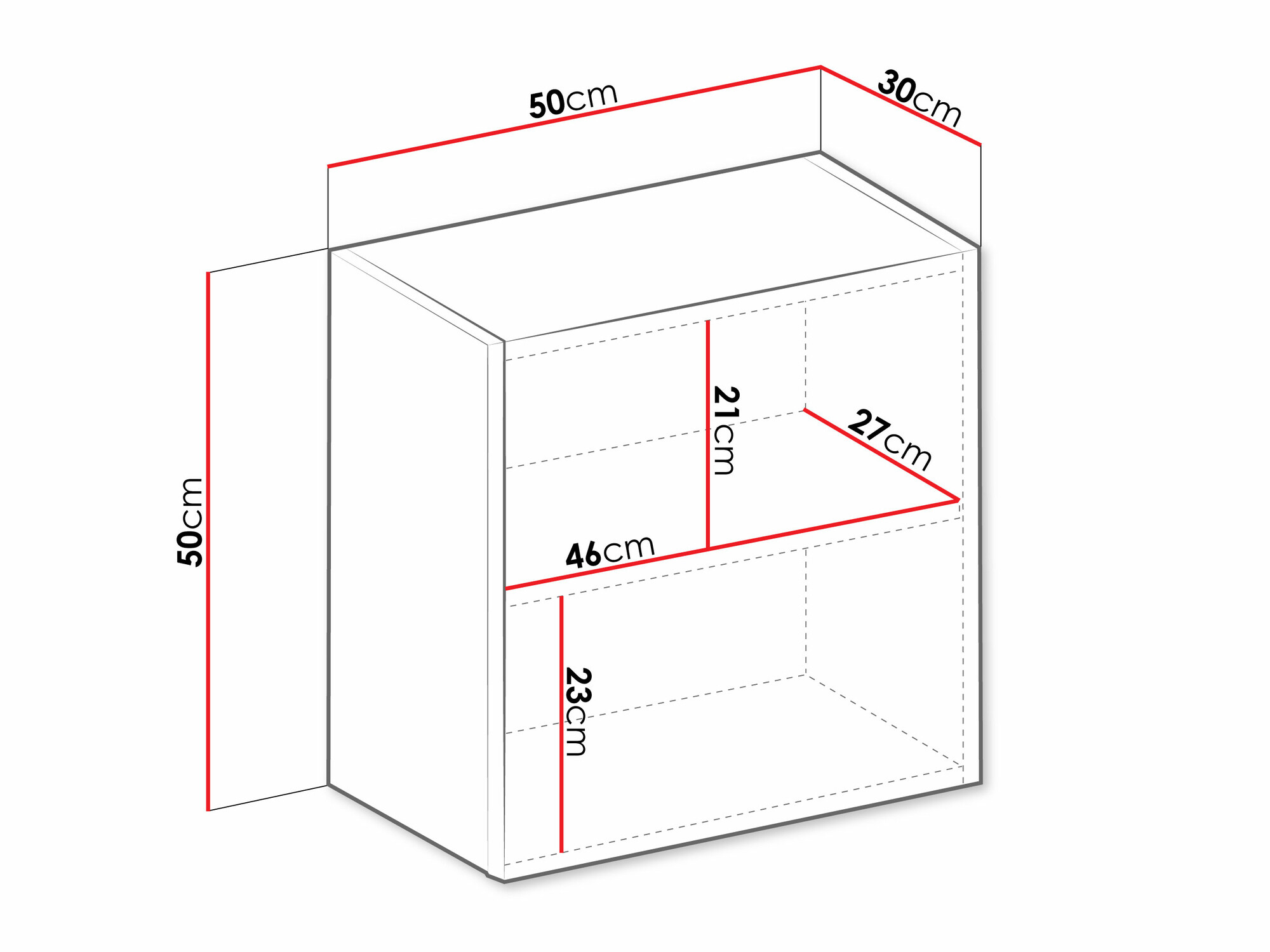 Wandkast Venenou 127 (Wit + Glanzend wit)