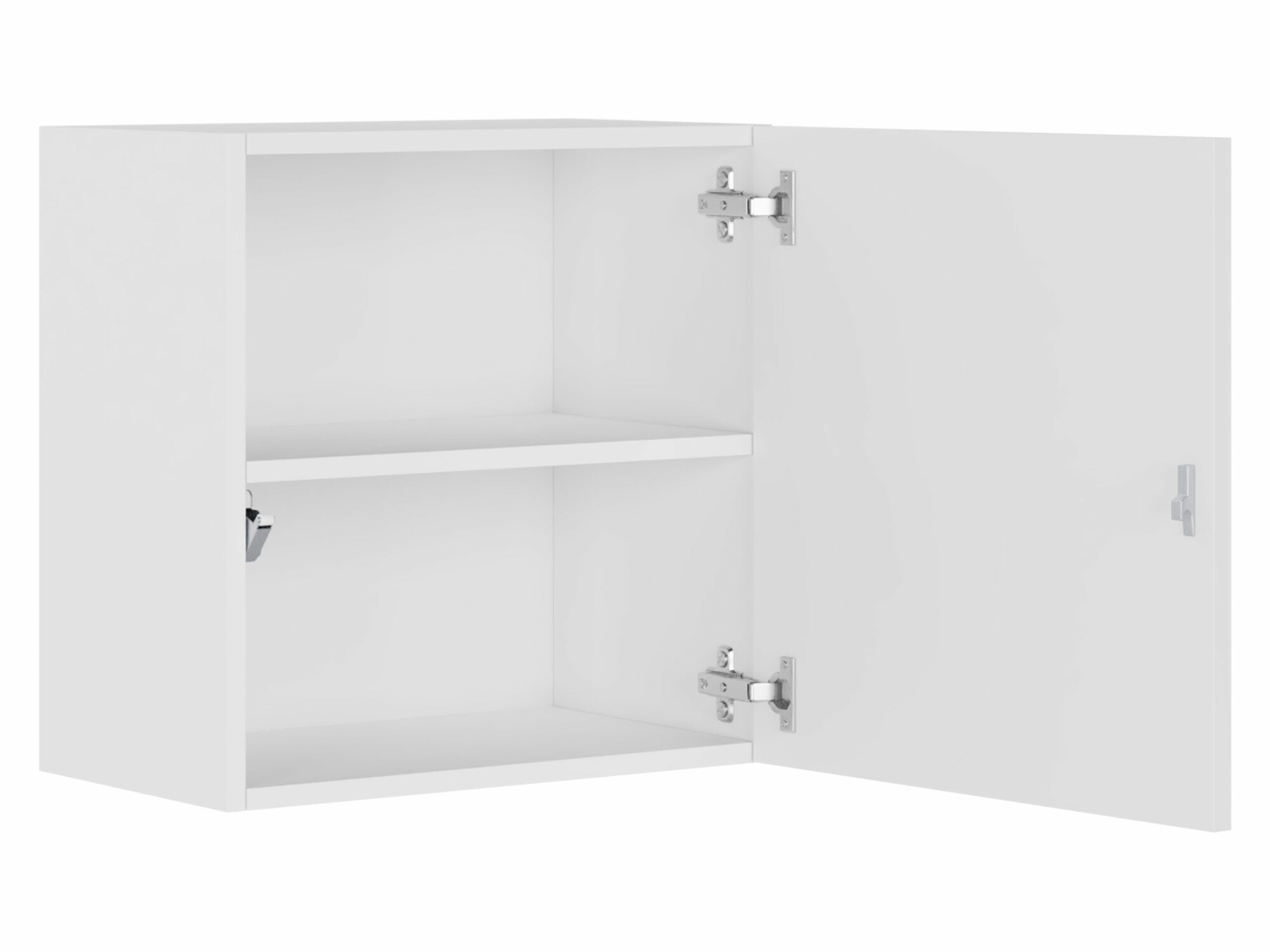 Wandkast Venenou 127 (Zwart + Glanzend zwart)