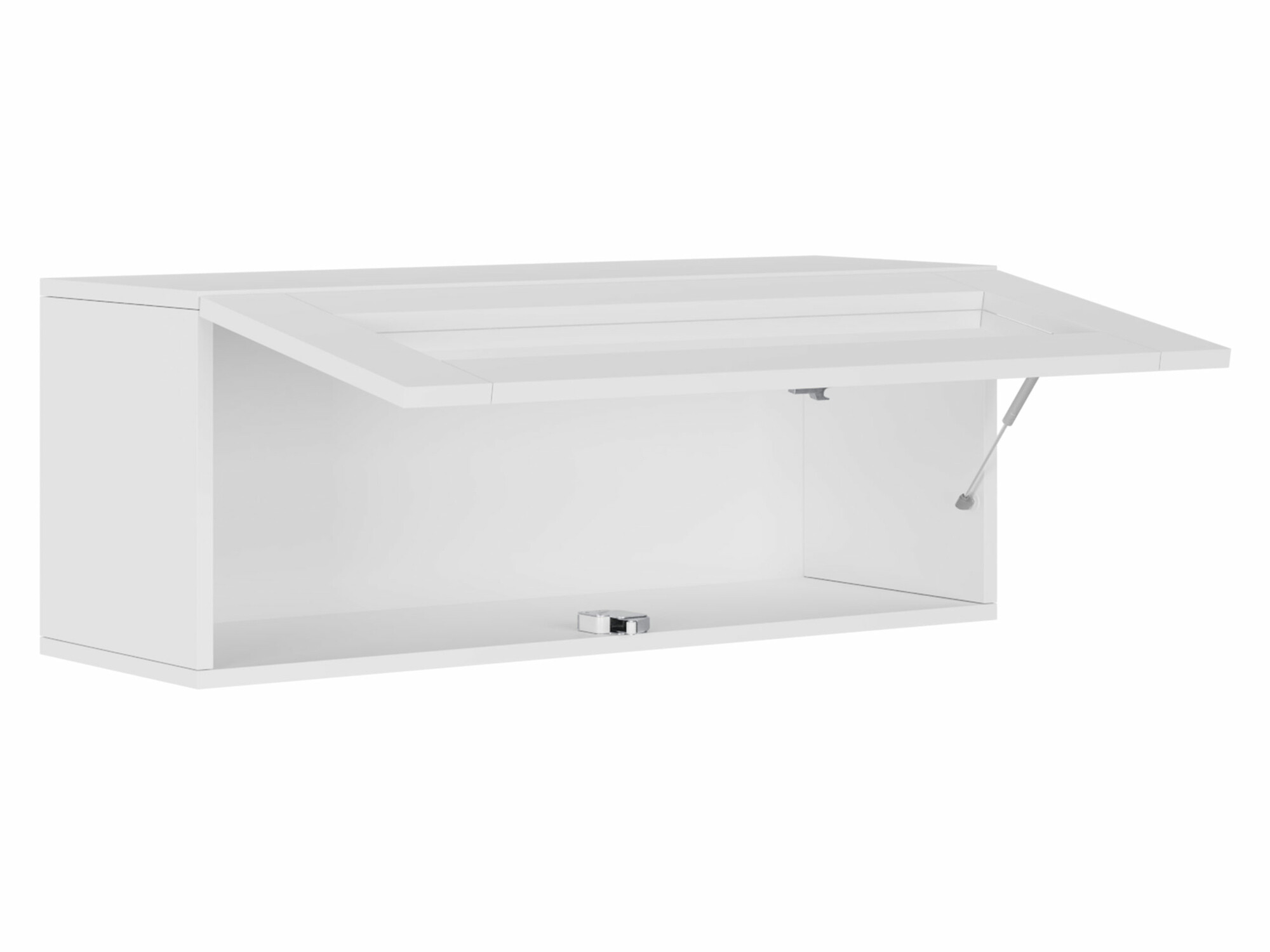 Wandkast Venenou 132 (Wit + Glanzend wit)