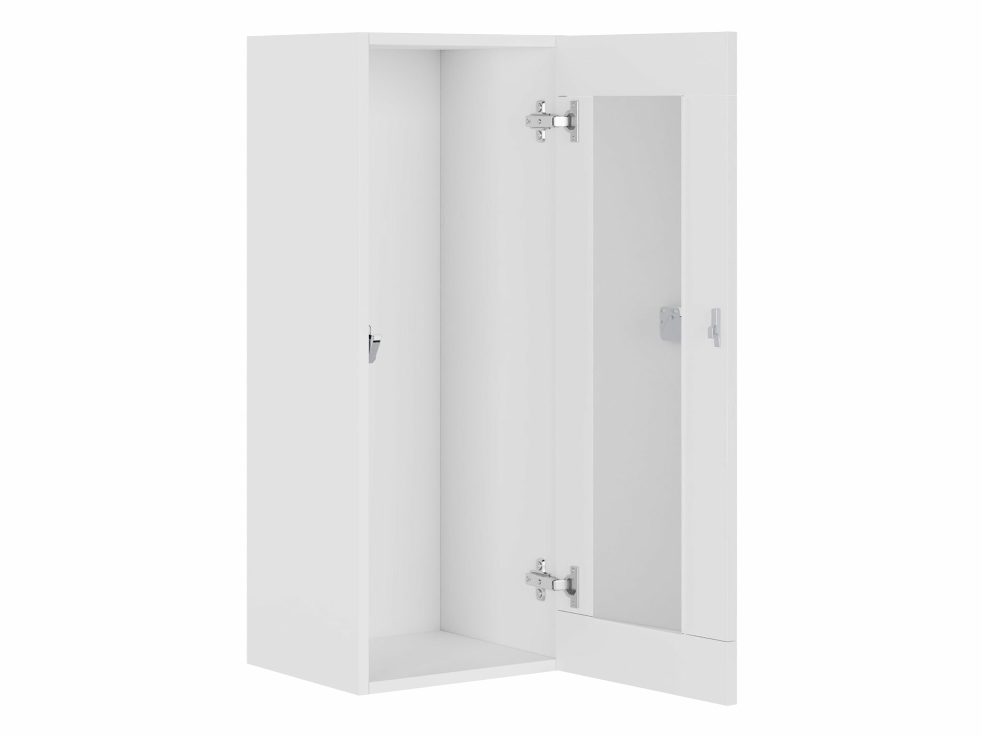 Wandkast Venenou 132 (Wit + Glanzend wit)