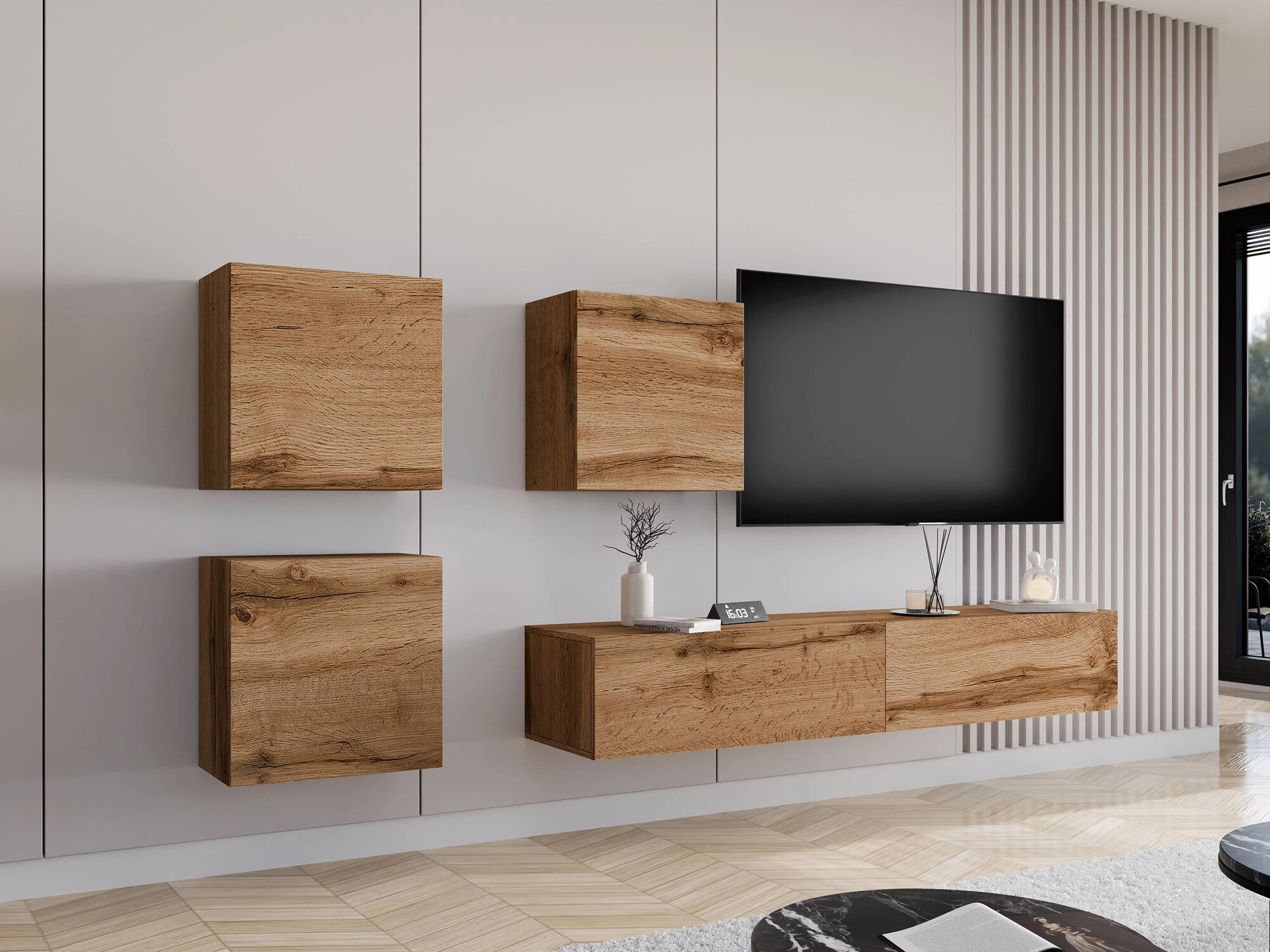 Woonkamerset Venenou 109 (Wotan eik)