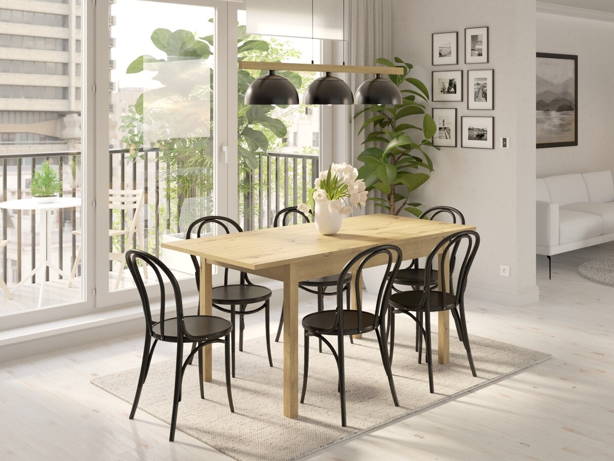 Tafel Bristol 220 (Artisan eiken)