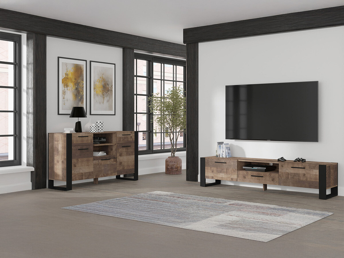 TV-meubel Cordoro 101 (Donker hout)