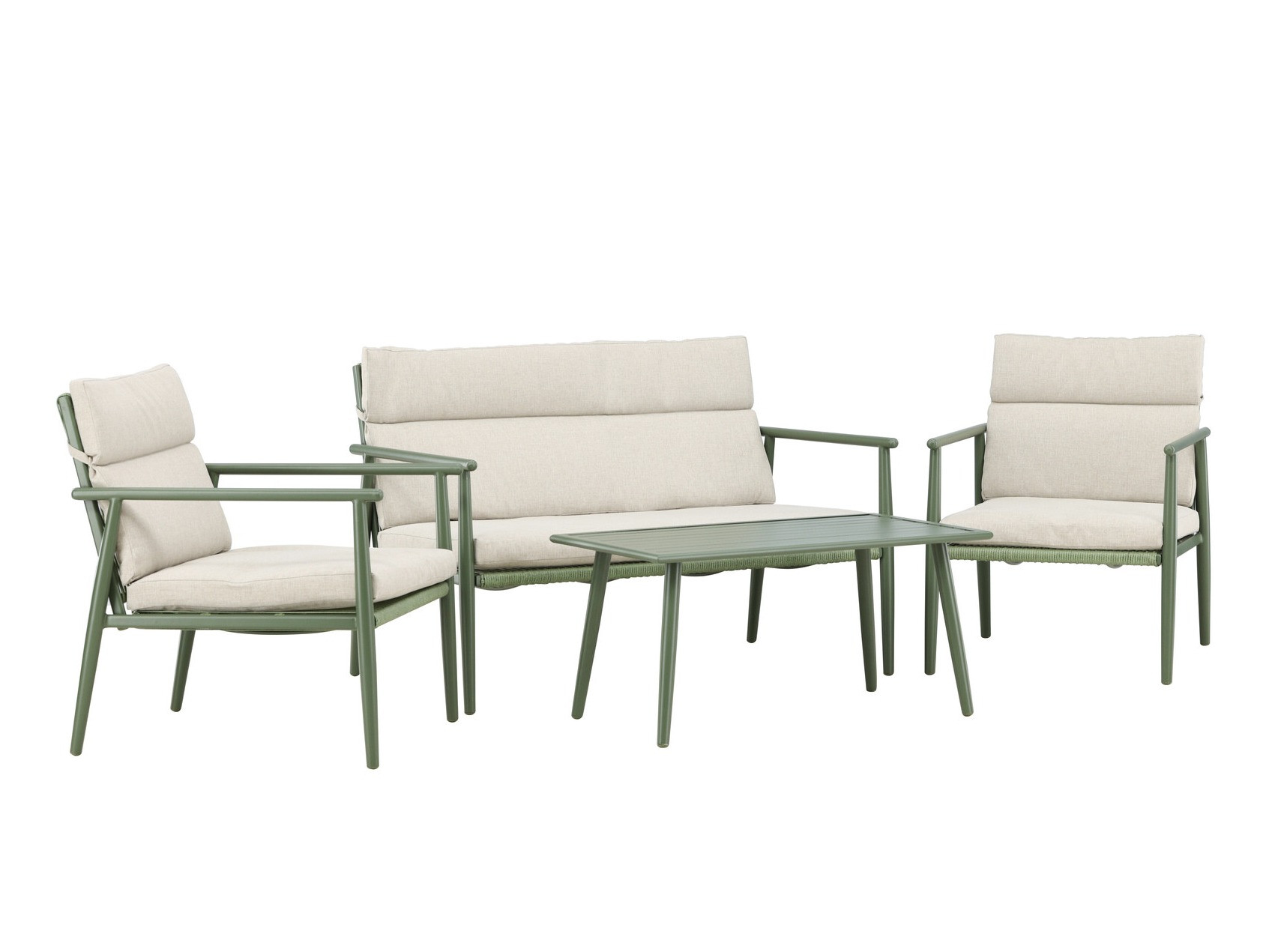 Buiten meubilair set Dallas 4831 (Groen + Beige)