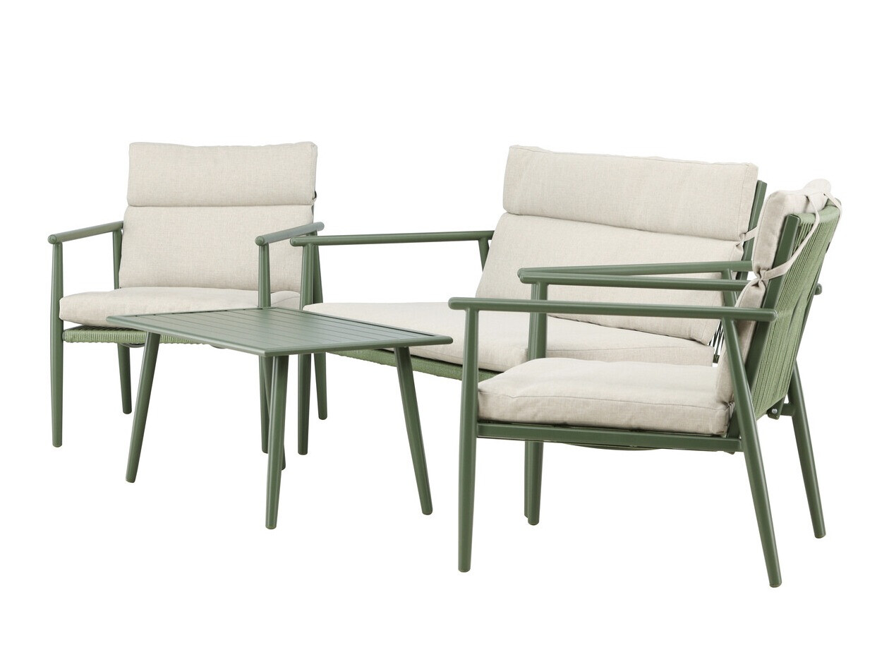 Buiten meubilair set Dallas 4831 (Groen + Beige)