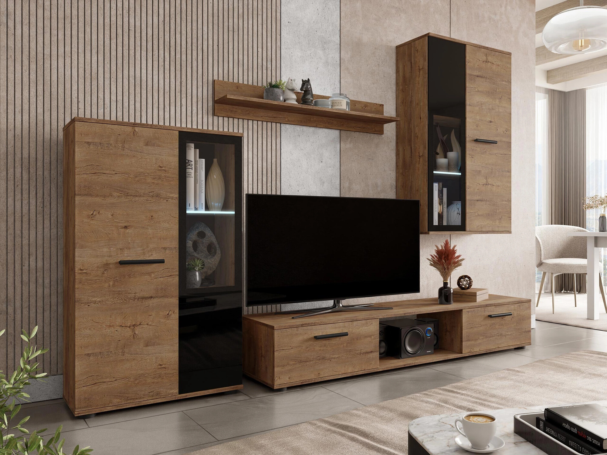 Woonkamerset Tucson 100 (Lefkas eik)