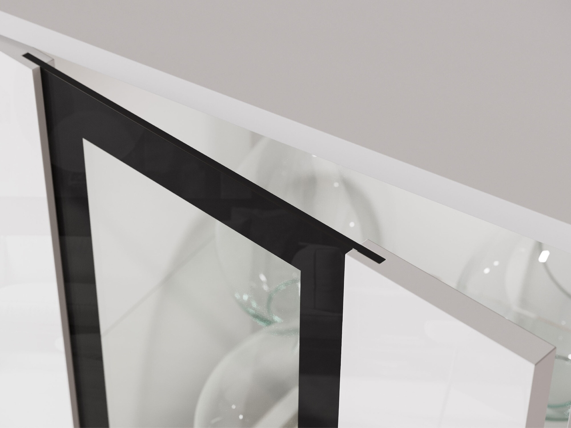 Dressoir Torcame 100 (Wit + Glanzend wit)