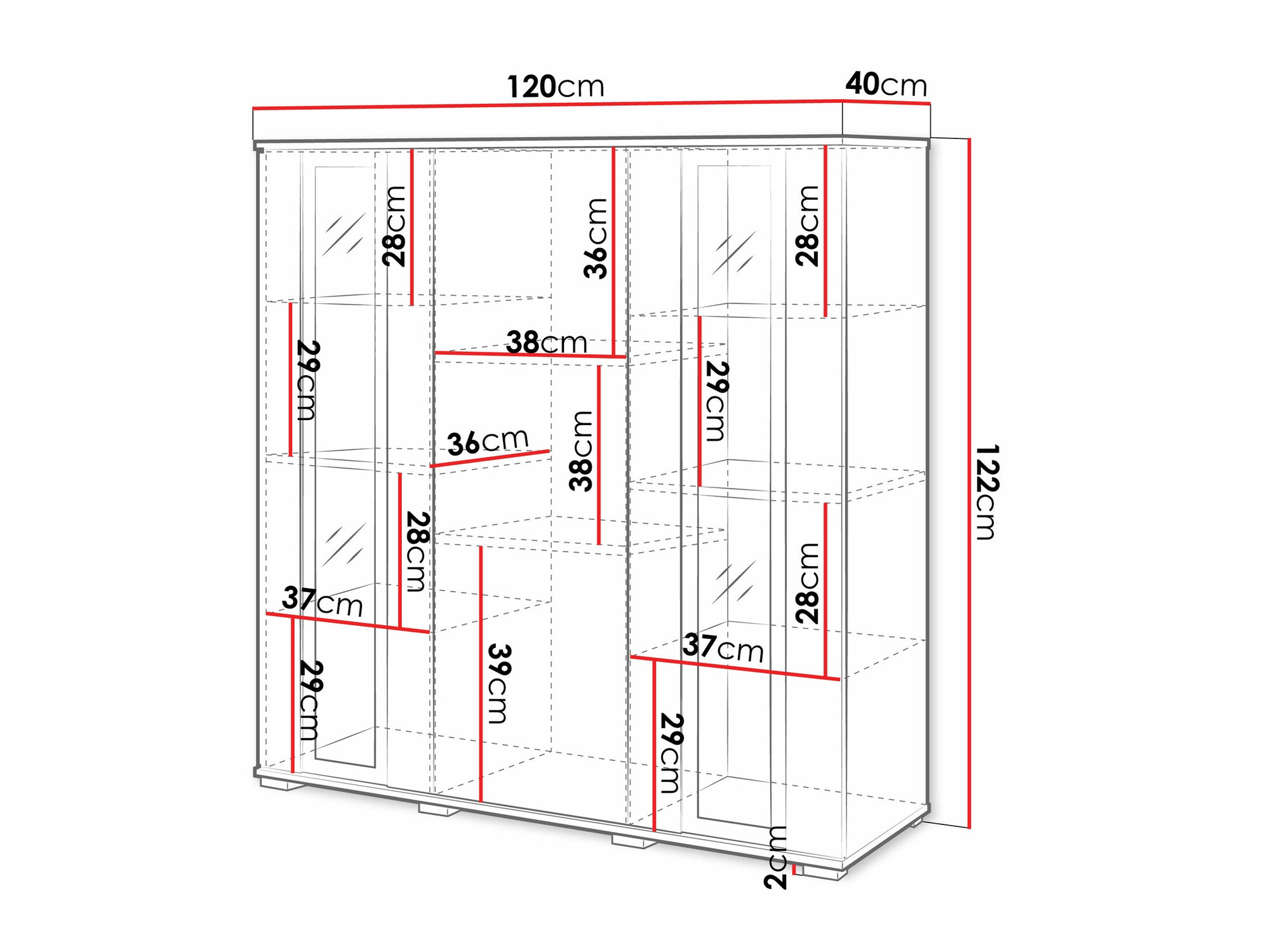 Dressoir Torcame 100 (Wotan eik)