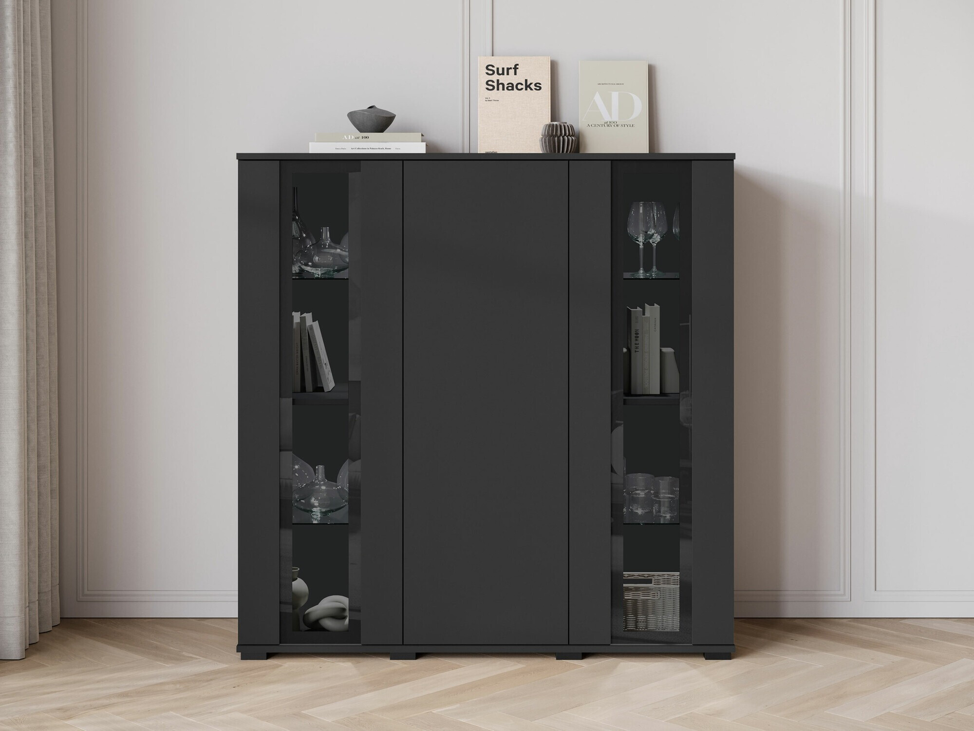 Dressoir Torcame 100 (Zwart)