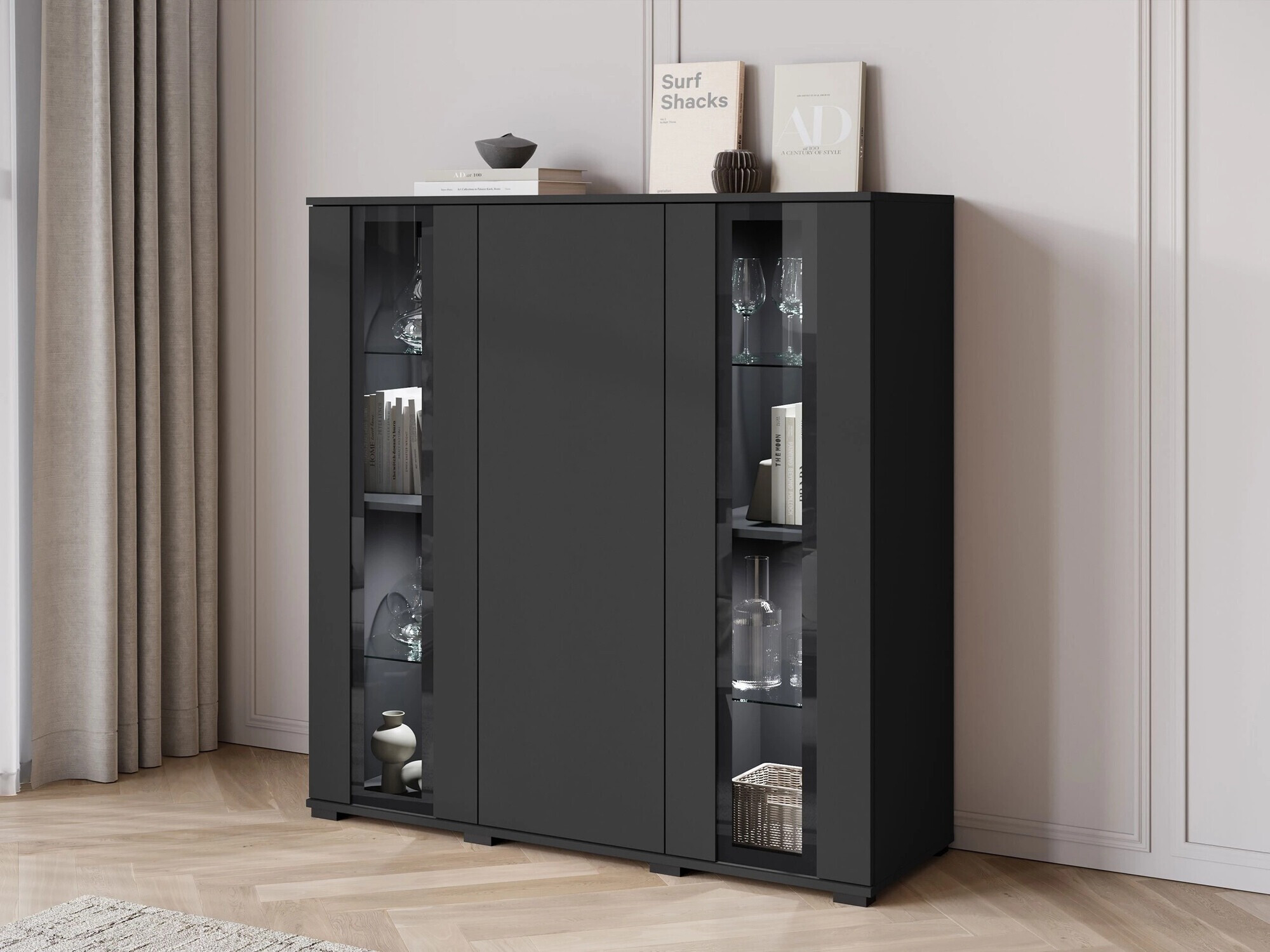 Dressoir Torcame 100 (Zwart)