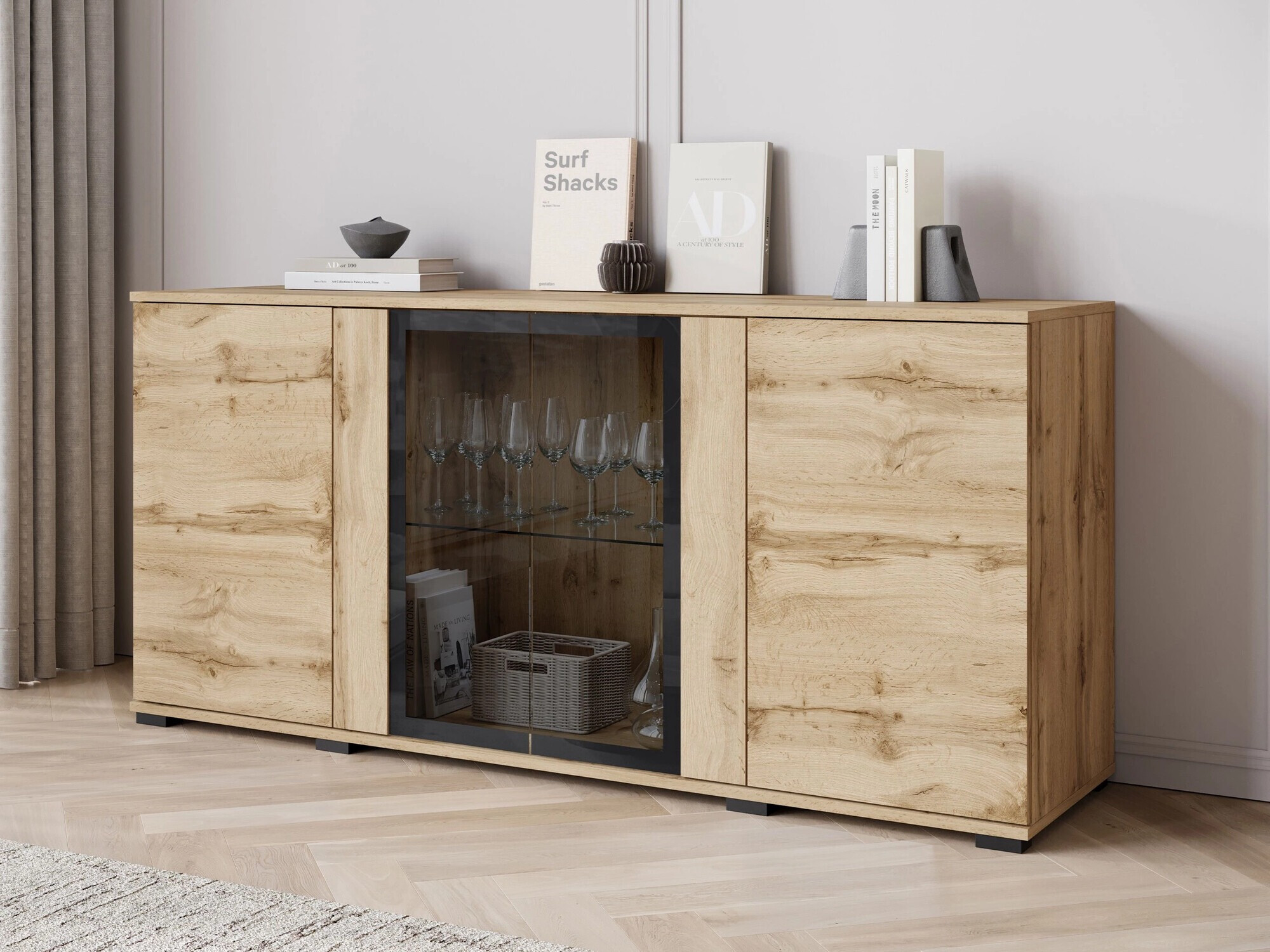 Dressoir Torcame 102 (Wotan eik)