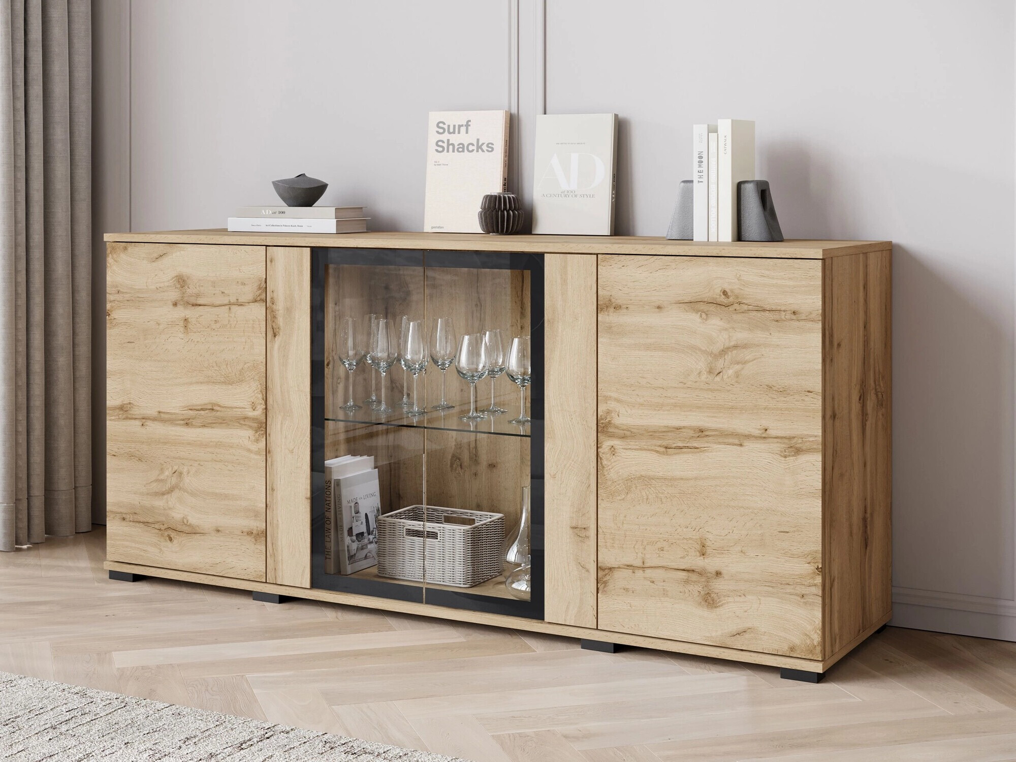 Dressoir Torcame 102 (Wotan eik)