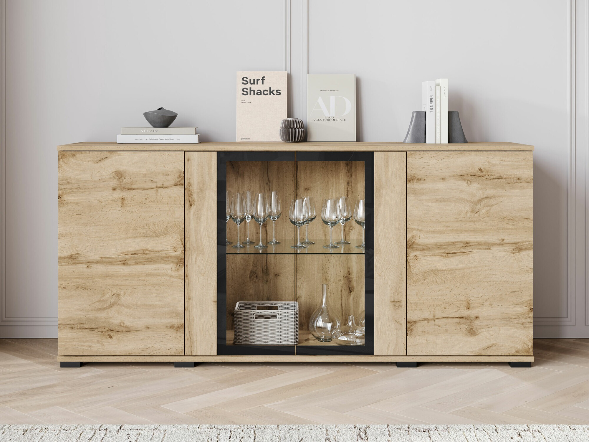 Dressoir Torcame 102 (Wotan eik)