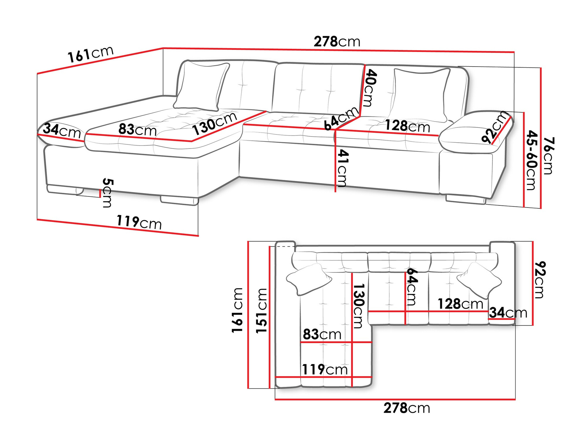 Hoekbank Comfivo Serenitas (Lux 06 + Lux 05)