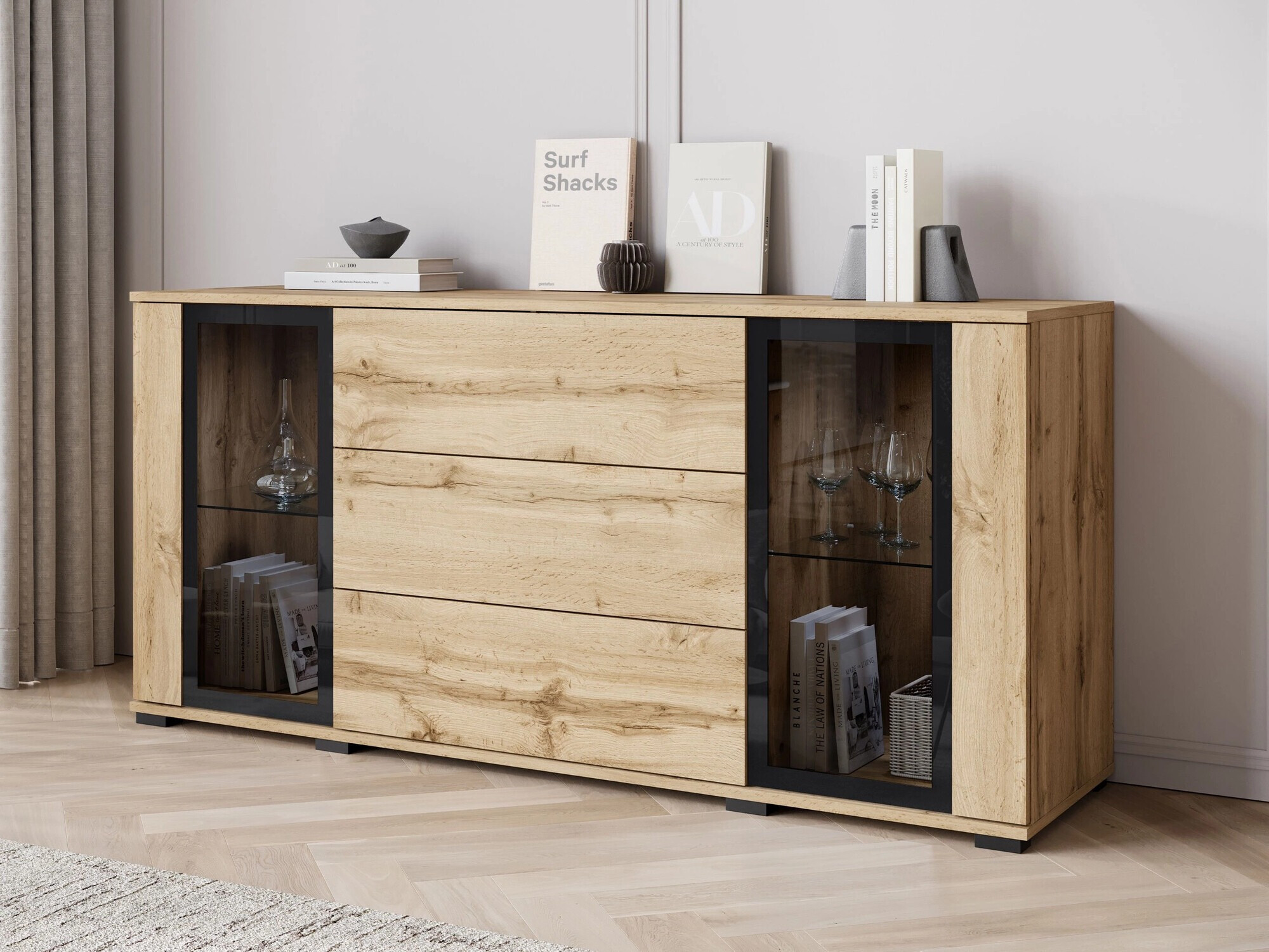 Ladekast Torcame 101 (Wotan eik)