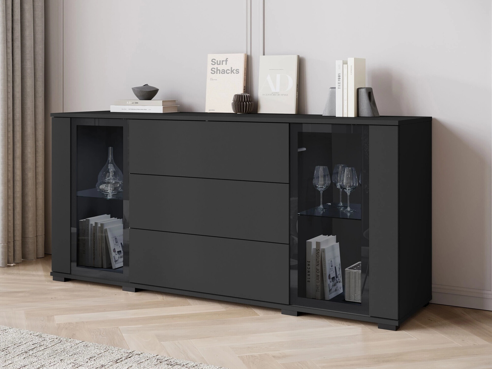 Ladekast Torcame 101 (Zwart)