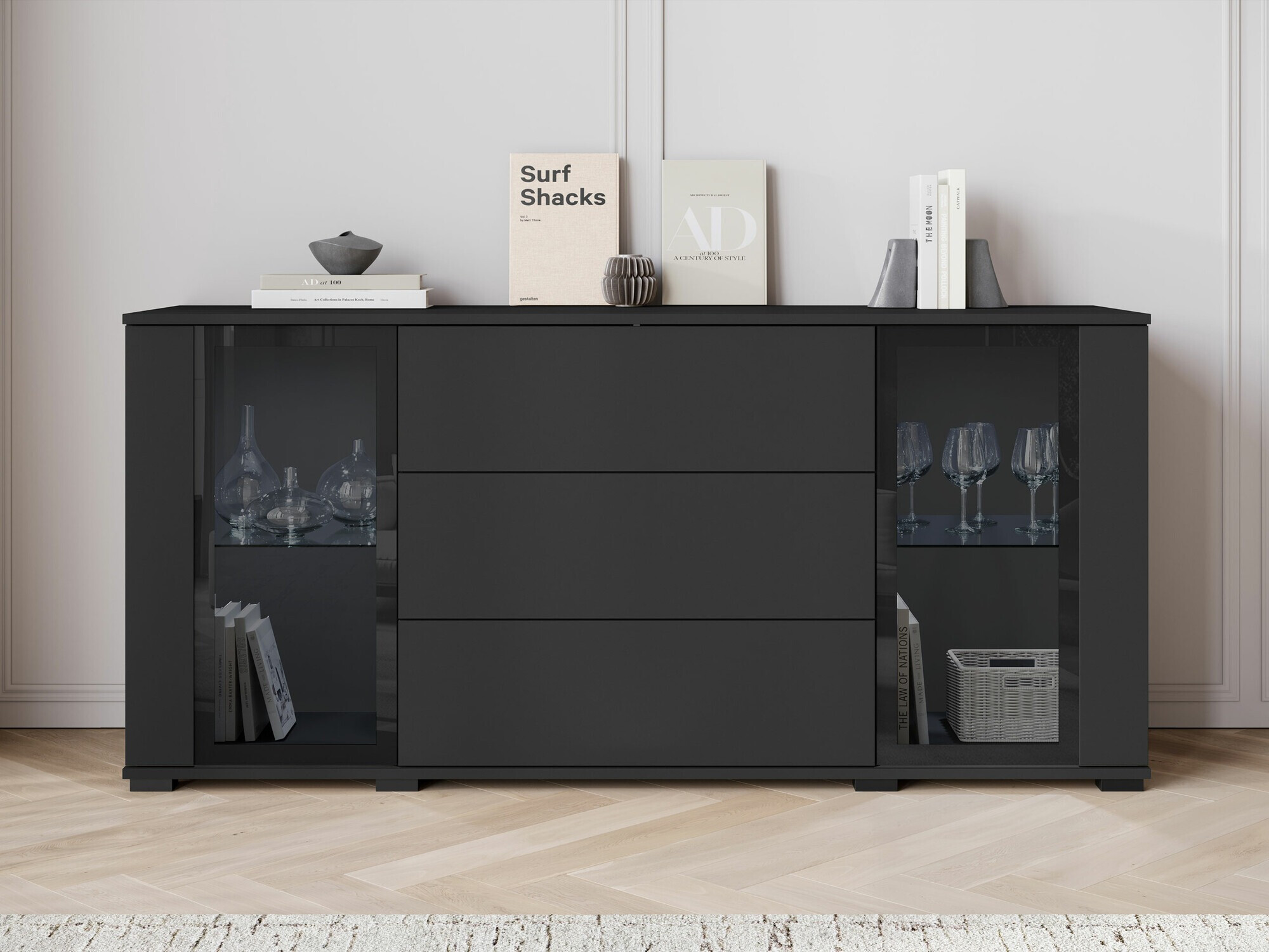 Ladekast Torcame 101 (Zwart)