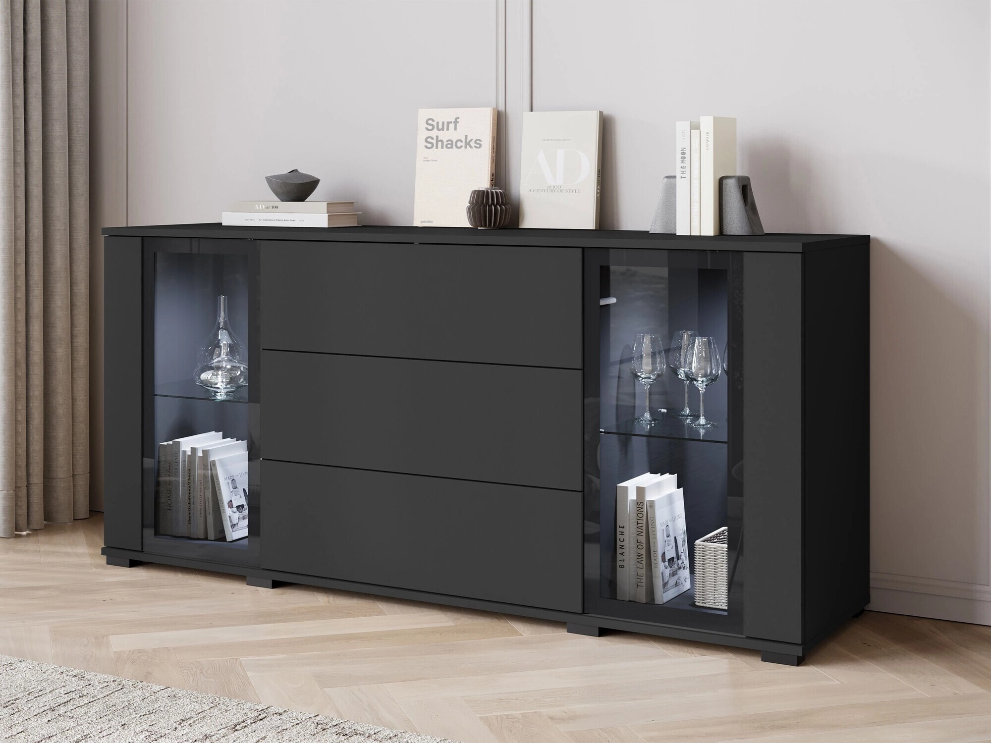 Ladekast Torcame 101 (Zwart)