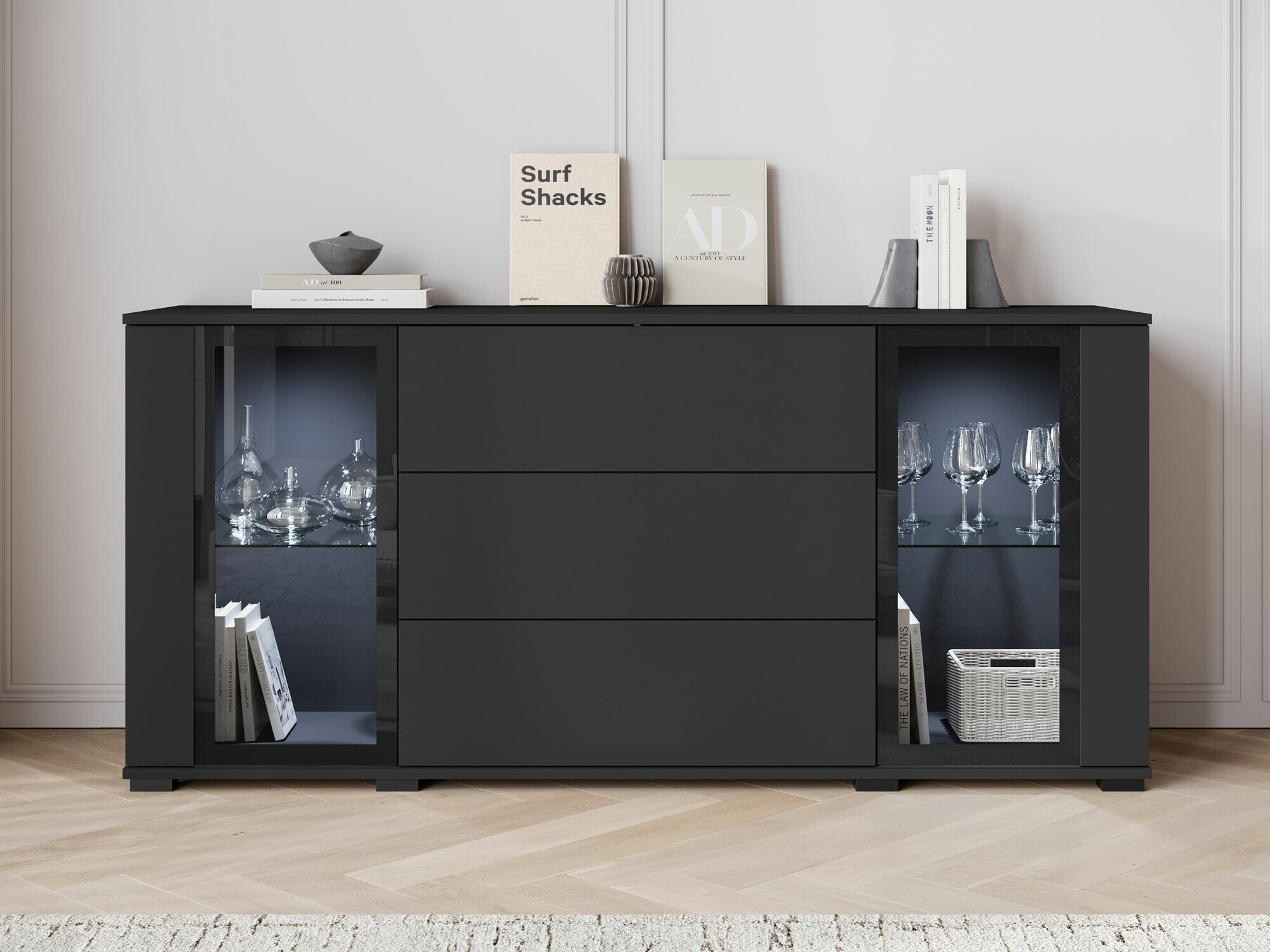 Ladekast Torcame 101 (Zwart)