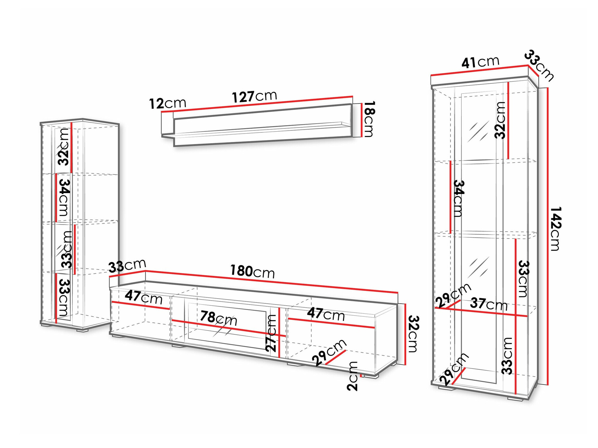 Woonkamerset Torcame 103 (Wotan eik)
