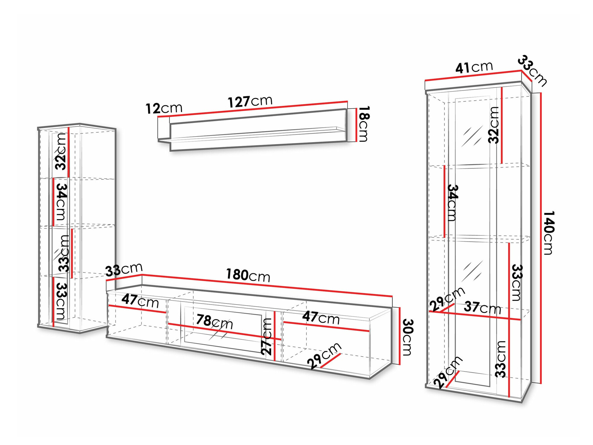 Woonkamerset Torcame 103 (Wotan eik)