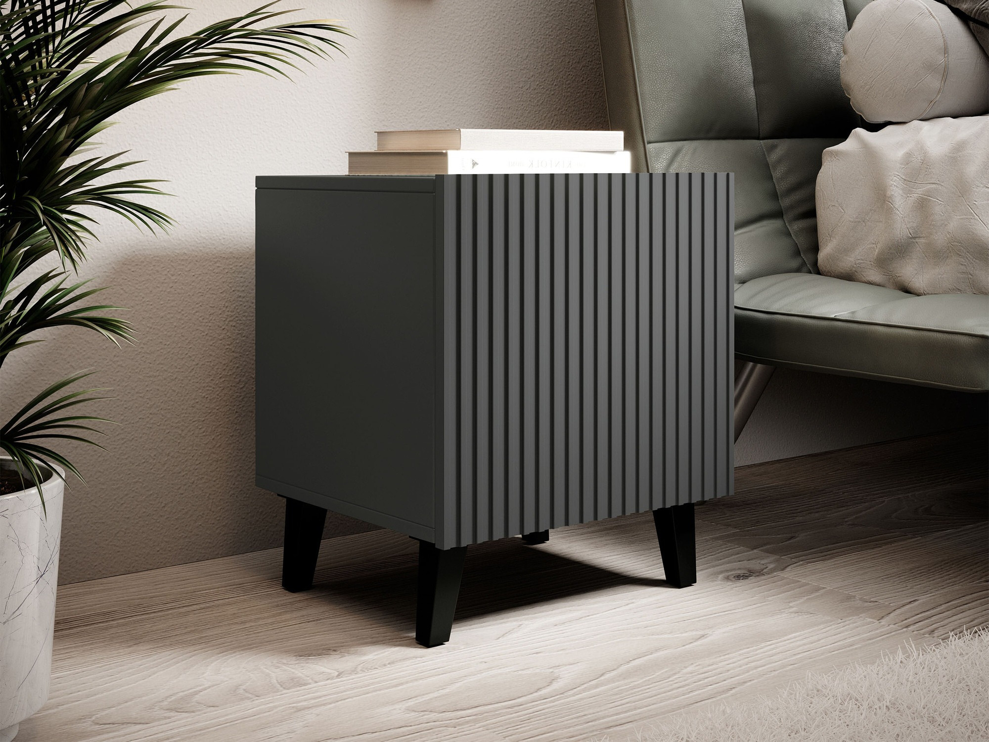 Een set nachtkastjes Remeta 104 (Antraciet)