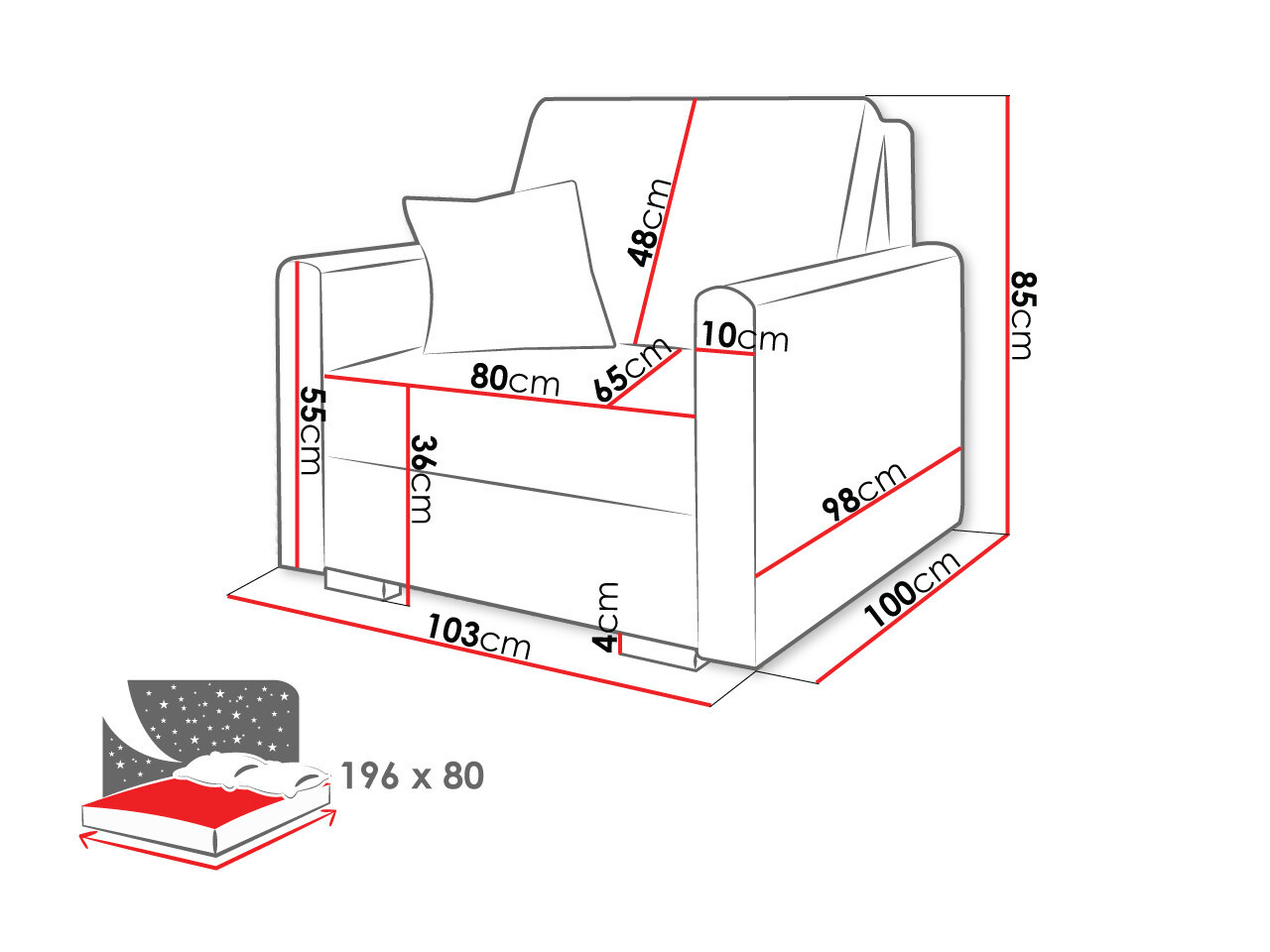 Fauteuil Columbus 207 (Tilia 17)