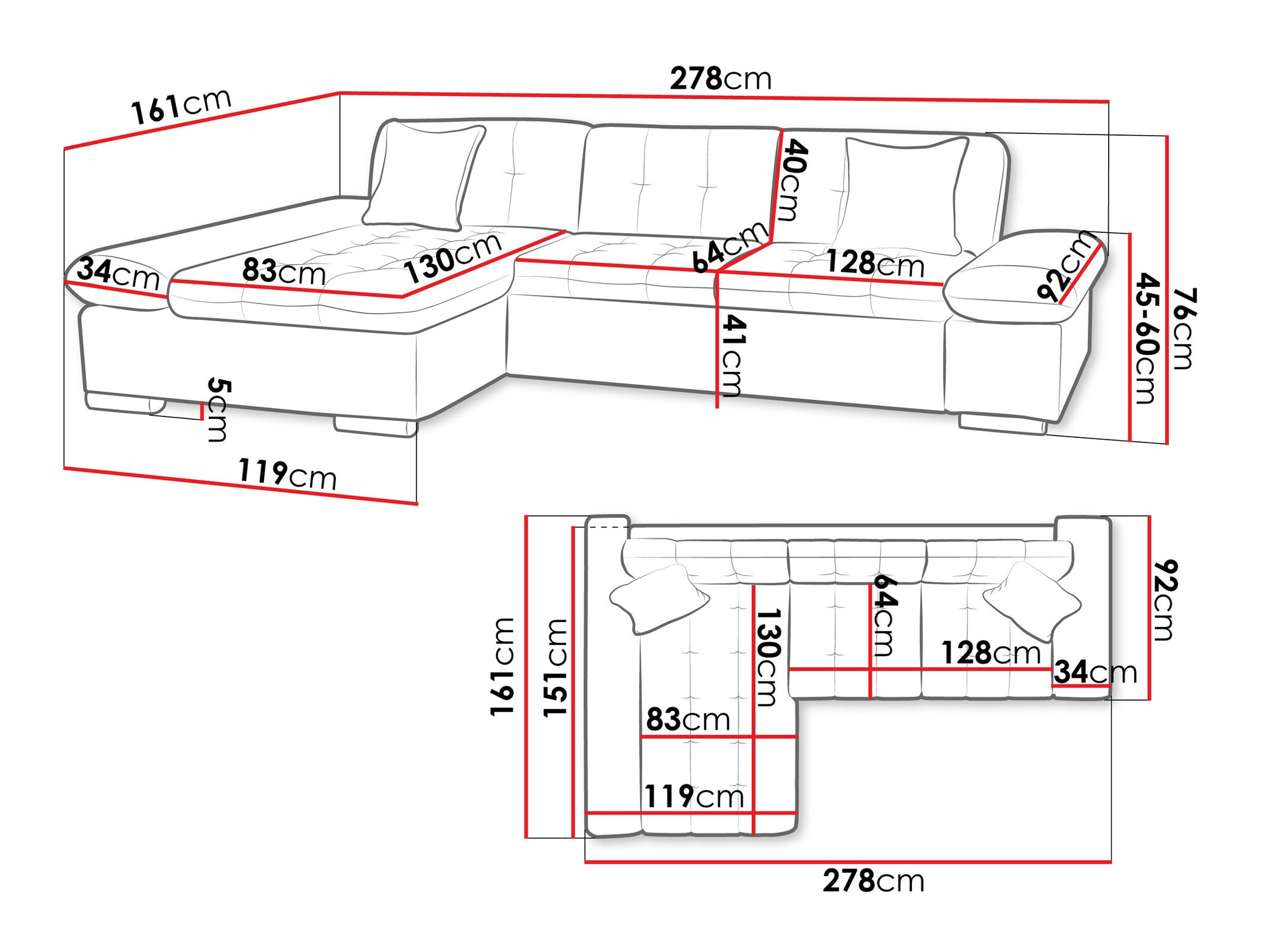 Hoekbank Comfivo 219 (Kronos 07 + Kronos 02 + Kronos 07)