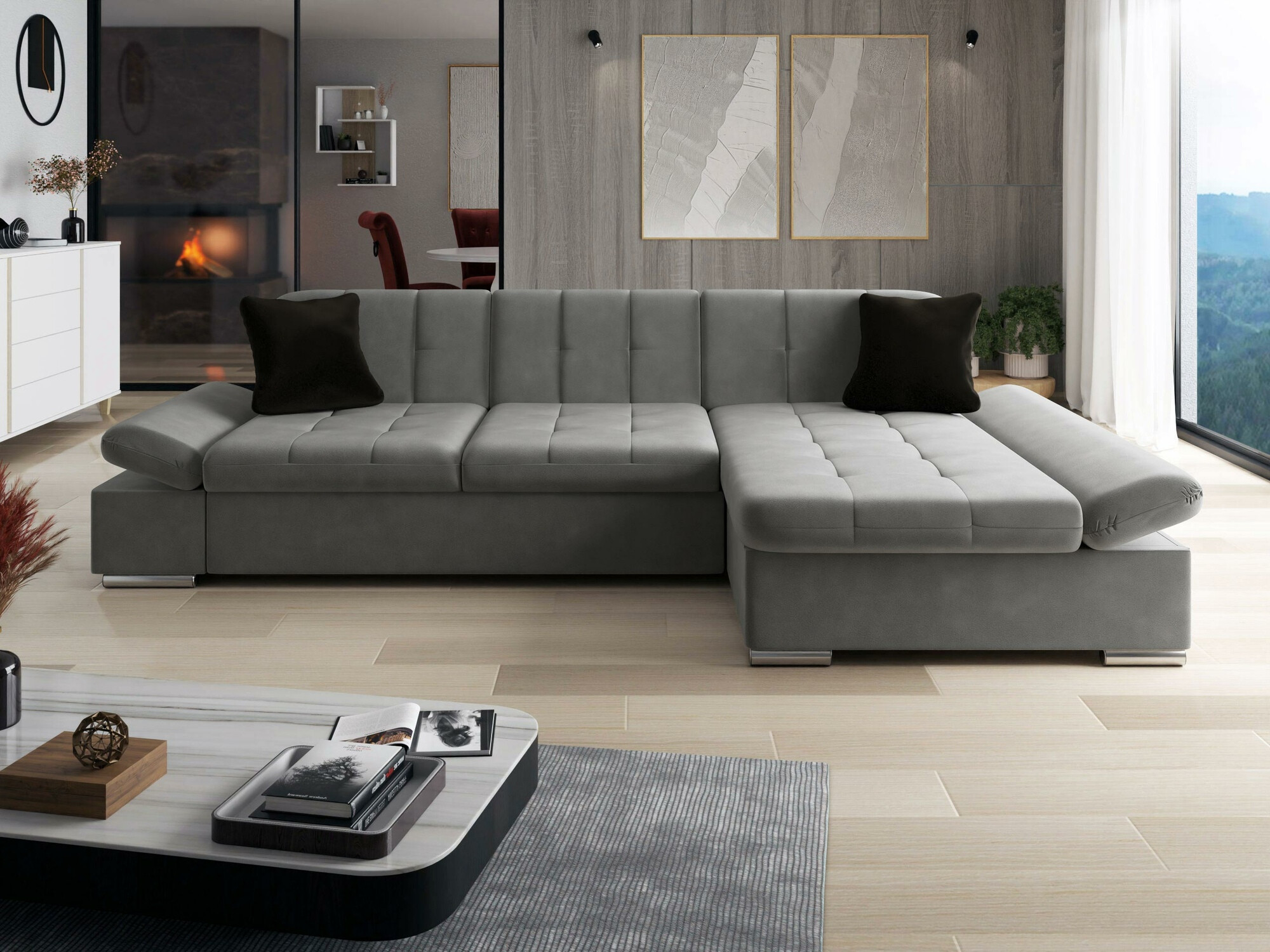 Hoekbank Comfivo 219 (Magic Velvet 2217 + Magic Velvet 2219)