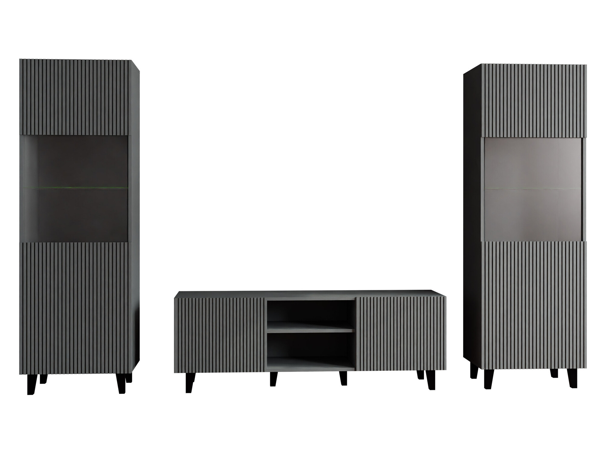 Woonkamerset Remeta 110 (Antraciet)