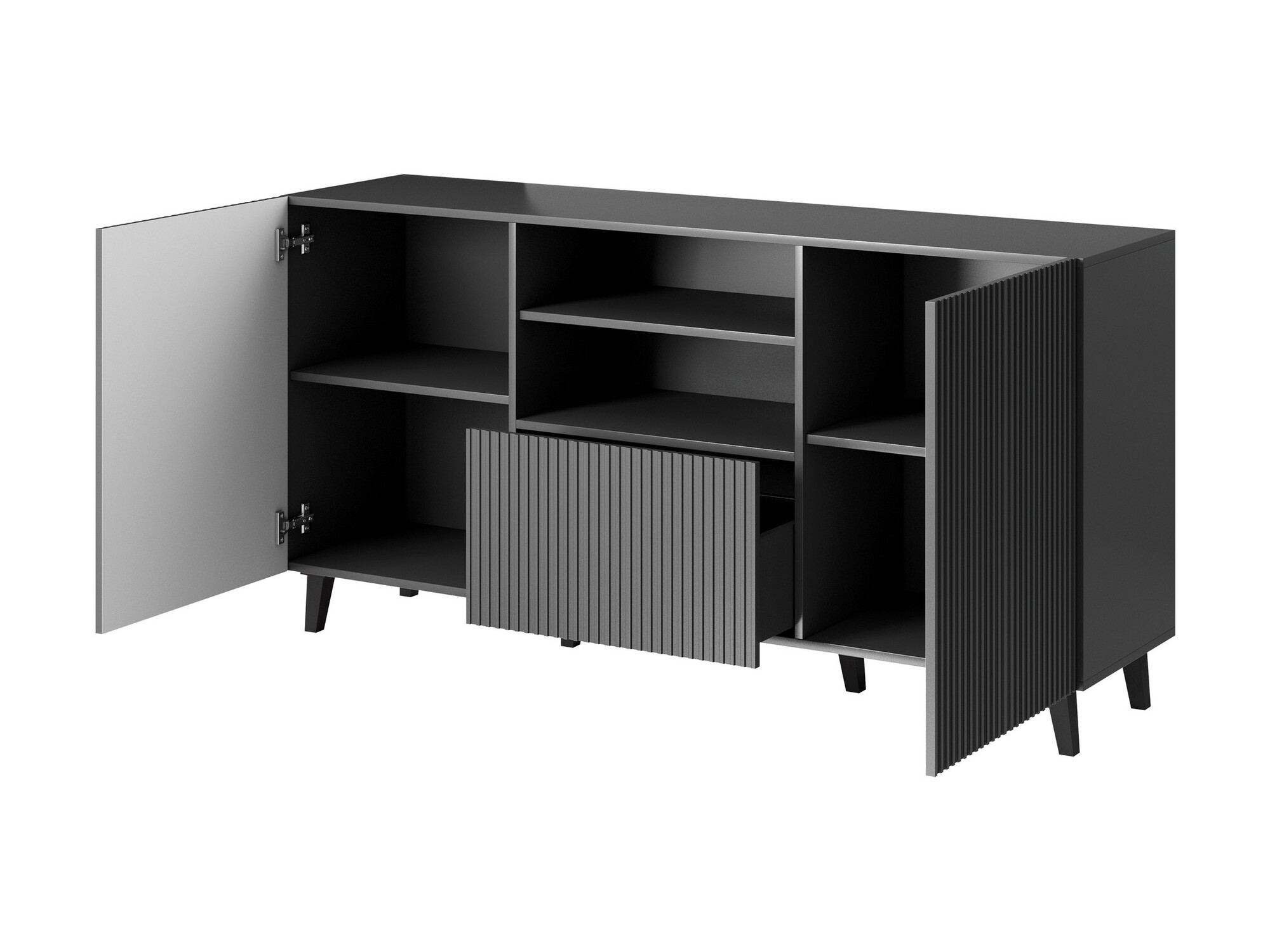 Woonkamerset Remeta 111 (Antraciet)