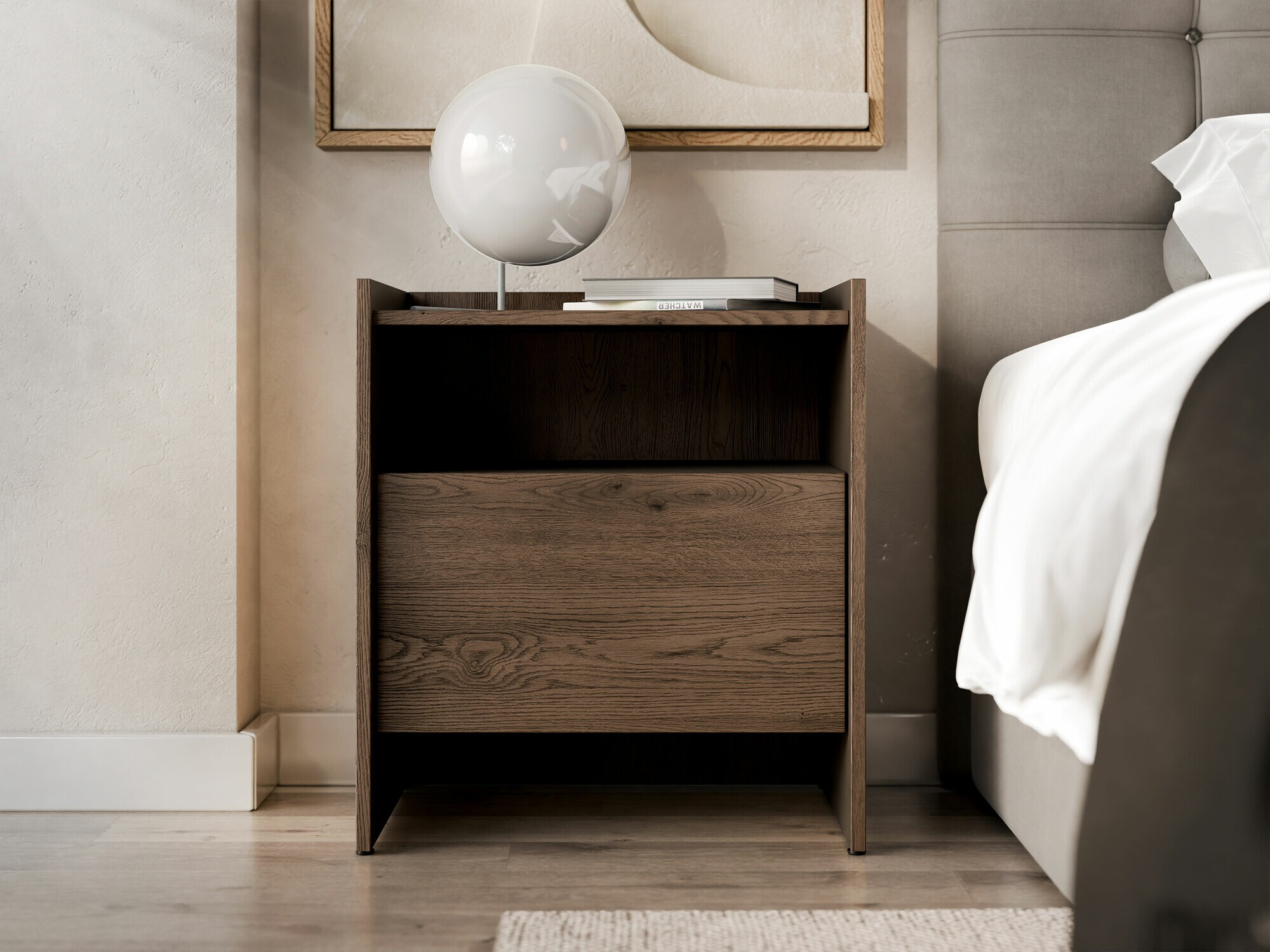 Nachtkastje Parma 106 (Donkere eik)