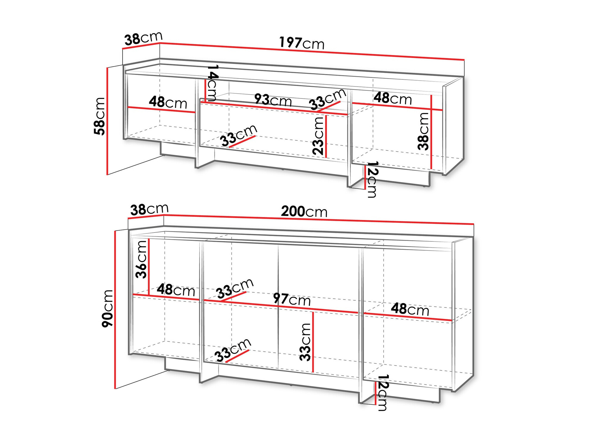 Woonkamerset Parma 107 (Eiken)
